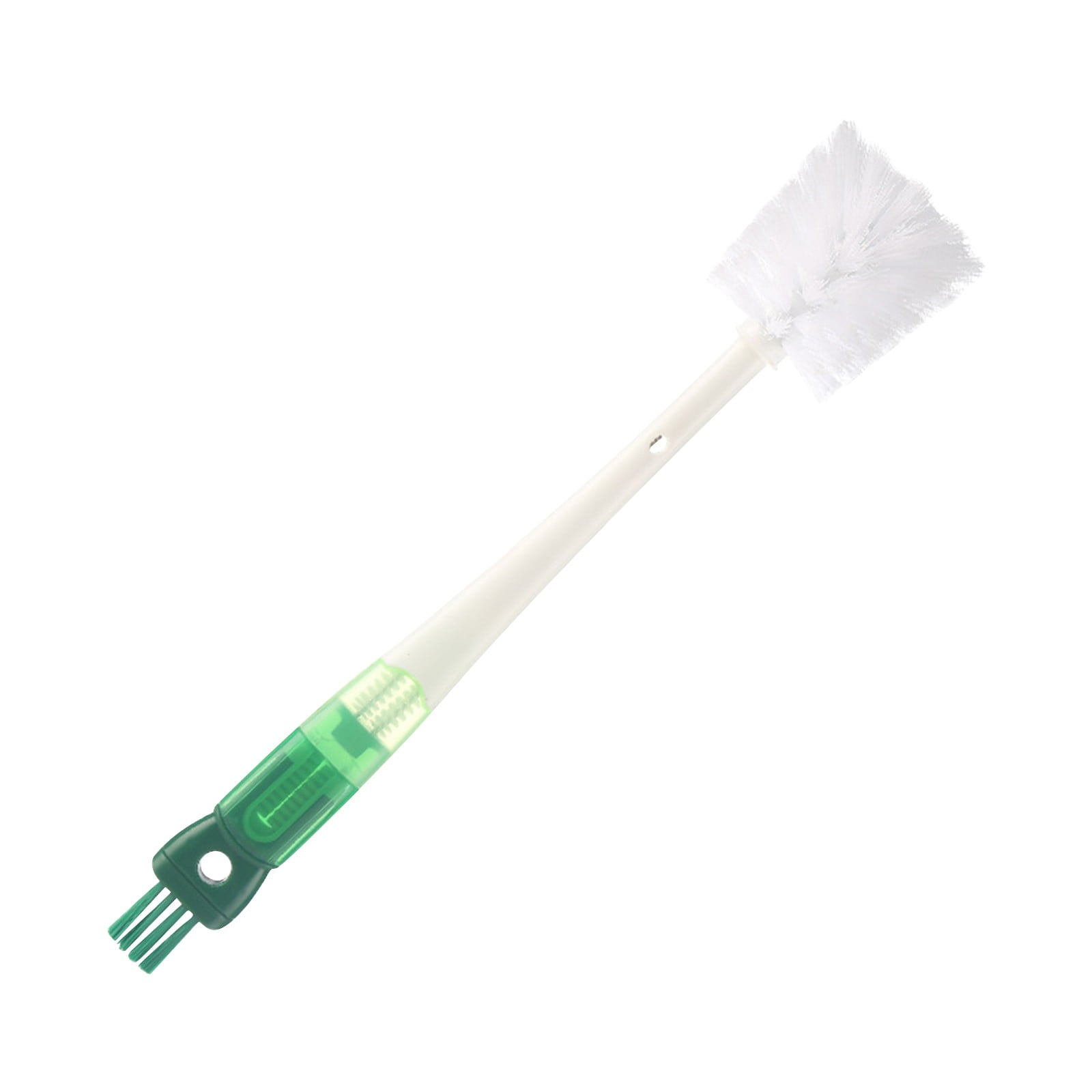Dmlowu Bottle Brush, 14 Inch Long Handle Water Bottle Scrubbing Brush, Built for Cleaning Sport Bottles, Water Bottles, Coffee Mugs, Wine Decanters, Tea Kettles Green - Image 1