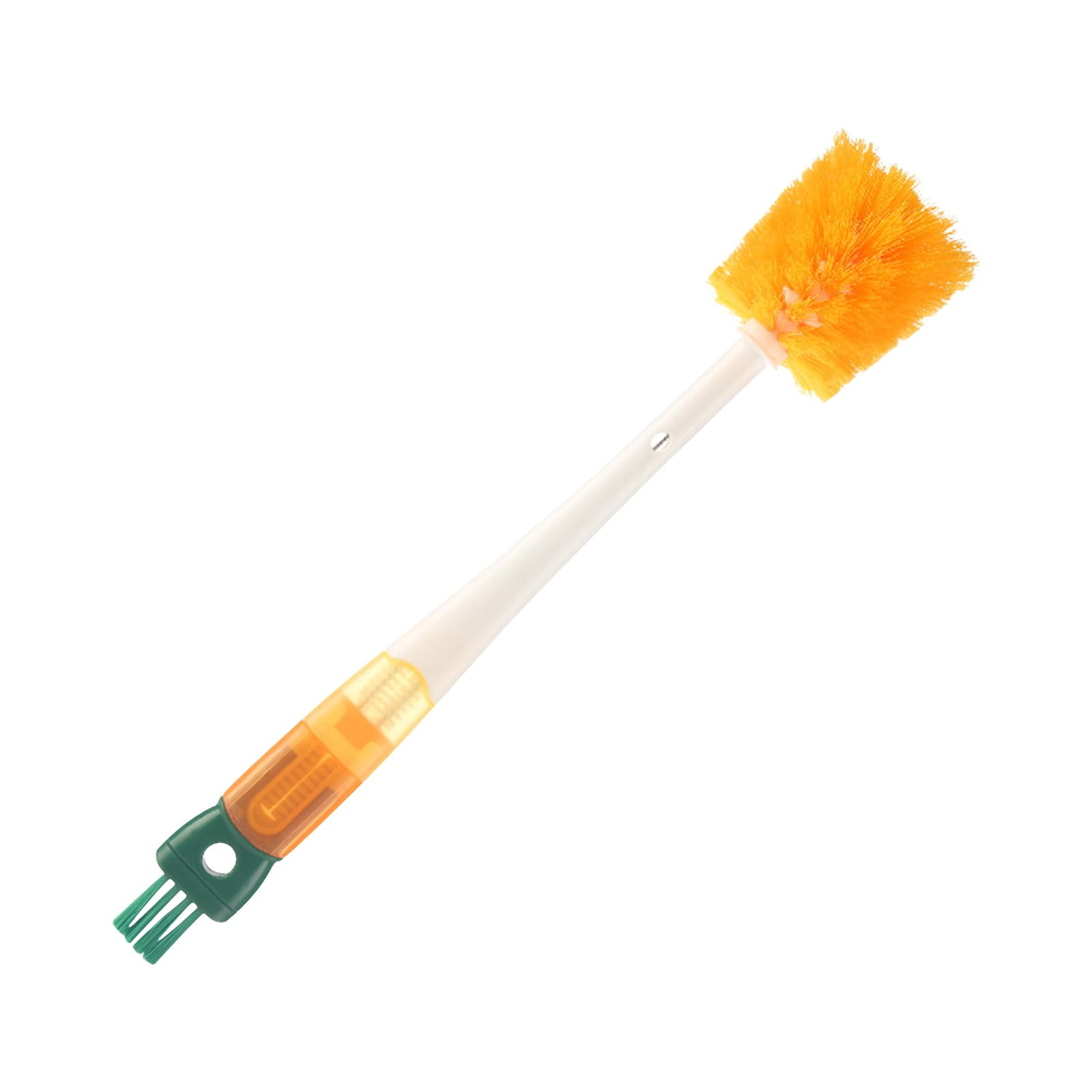 Dmlowu Bottle Brush, 14 Inch Long Handle Water Bottle Scrubbing Brush, Built for Cleaning Sport Bottles, Water Bottles, Coffee Mugs, Wine Decanters, Tea Kettles Orange - Image 1