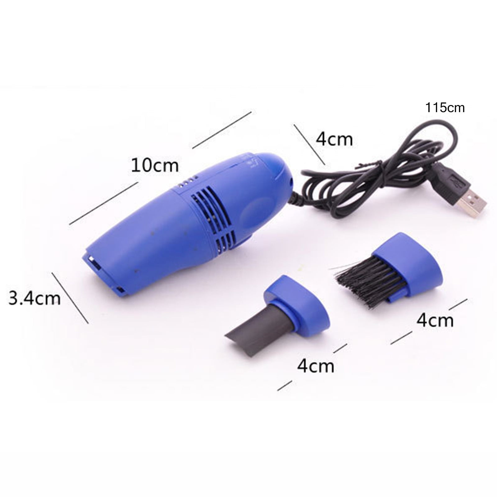 Dmlowu Desk Vacuum Cleaner Mini, Handheld Computer Keyboard Vacuum, Portable Small Cleaning Brush Clean Piano, Keyboard, Computer, Car Etc yellow, green, black, rose red - Image 3
