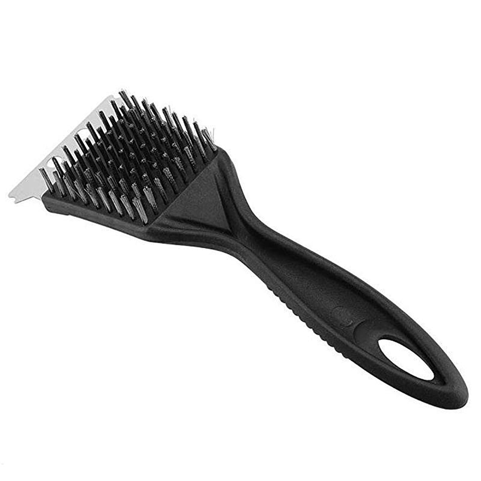 Tyidzon 2Pc Grill Brush and Scraper, 2-In-1 Stainless Steel Scraper, Grill Brush Extra Strong BBQ Cleaner Accessories Heavy Duty Barbecue Grill Cleaning Brush Cleaner 8 Inch Black#1 - Image 1