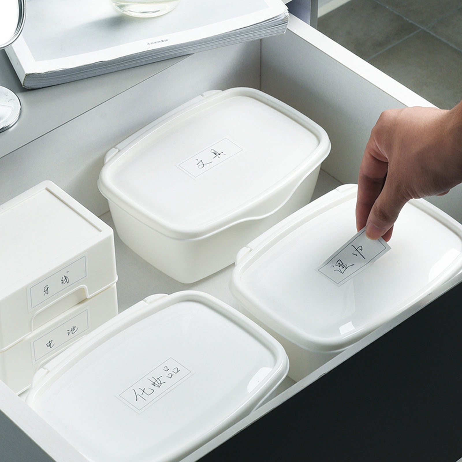 Tyidzon Wipes Dispenser, Wipe Container with Sealing Lid, 7