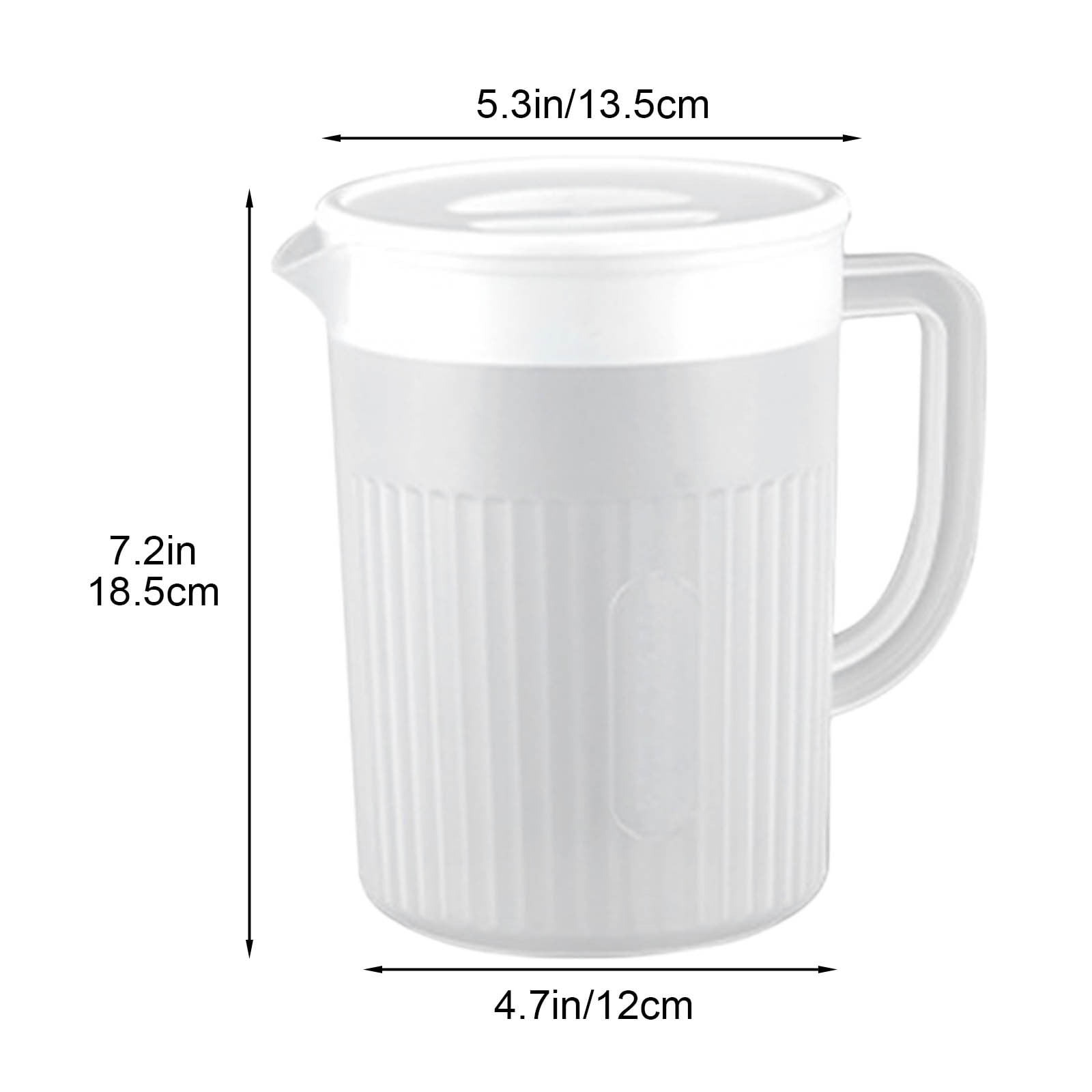 Tyidzon Juice Pitcher with Lids for Fridge, Water Jug for Teas, Juices & Iced Beverages - Fridge & Dishwasher Safe A - Image 3