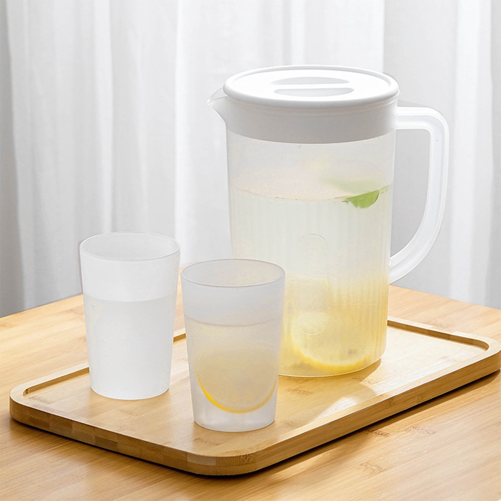 Tyidzon Juice Pitcher with Lids for Fridge, Water Jug for Teas, Juices & Iced Beverages - Fridge & Dishwasher Safe A - Image 8