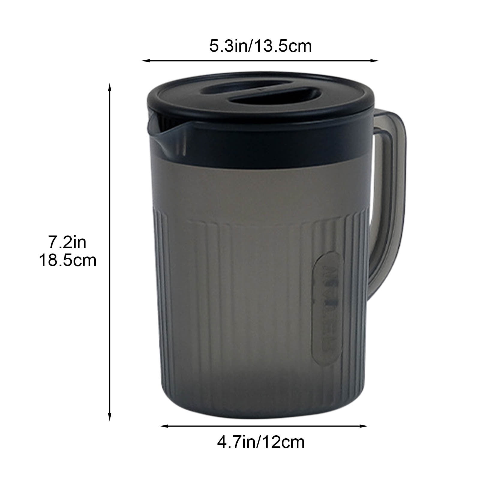 Tyidzon Juice Pitcher with Lids for Fridge, Water Jug for Teas, Juices & Iced Beverages - Fridge & Dishwasher Safe D - Image 3