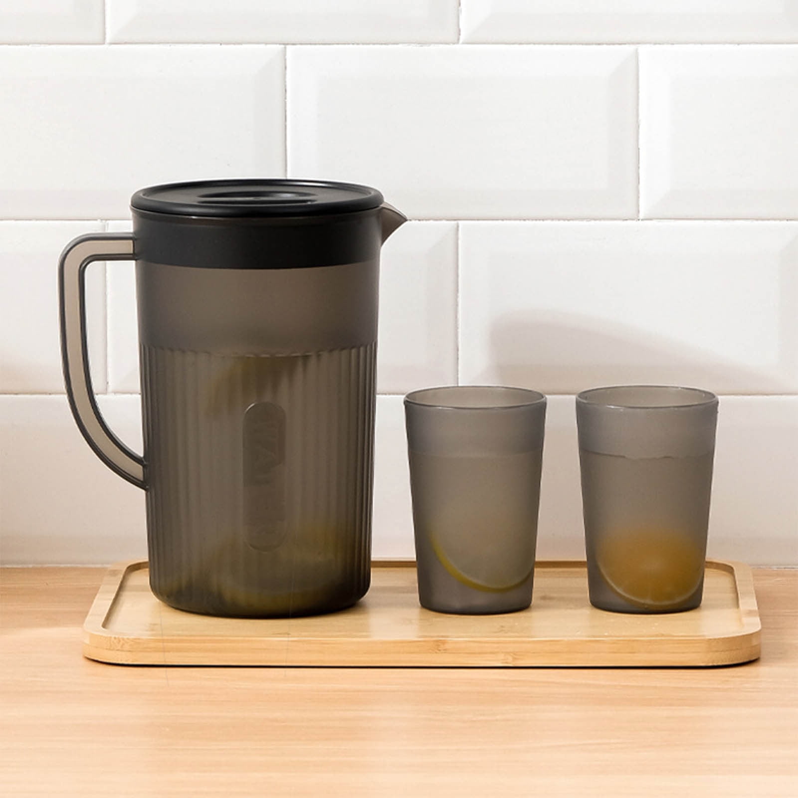 Tyidzon Juice Pitcher with Lids for Fridge, Water Jug for Teas, Juices & Iced Beverages - Fridge & Dishwasher Safe D - Image 7
