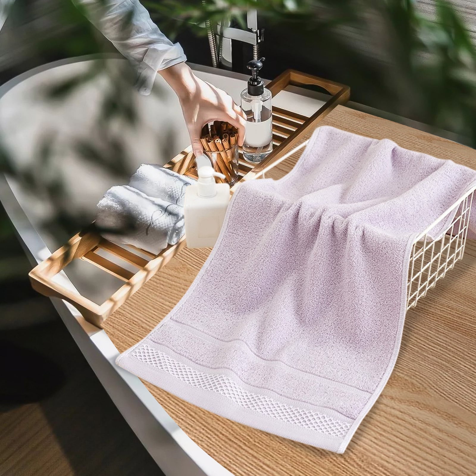 Dmlowu Luxury Bath Towels, Soft Highly Absorbent Quicker Dry Cotton Towels, Towels for Bathroom Gym, Shower, Hotel #19 - Image 4