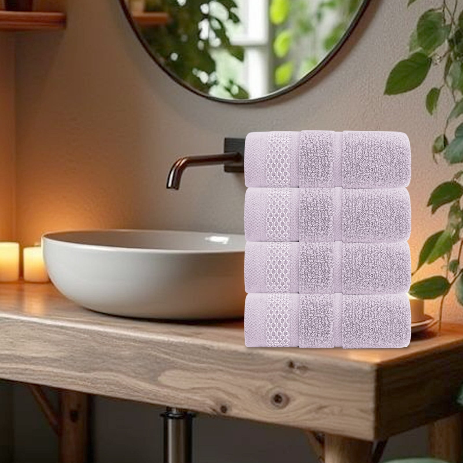 Dmlowu Luxury Bath Towels, Soft Highly Absorbent Quicker Dry Cotton Towels, Towels for Bathroom Gym, Shower, Hotel #19 - Image 7