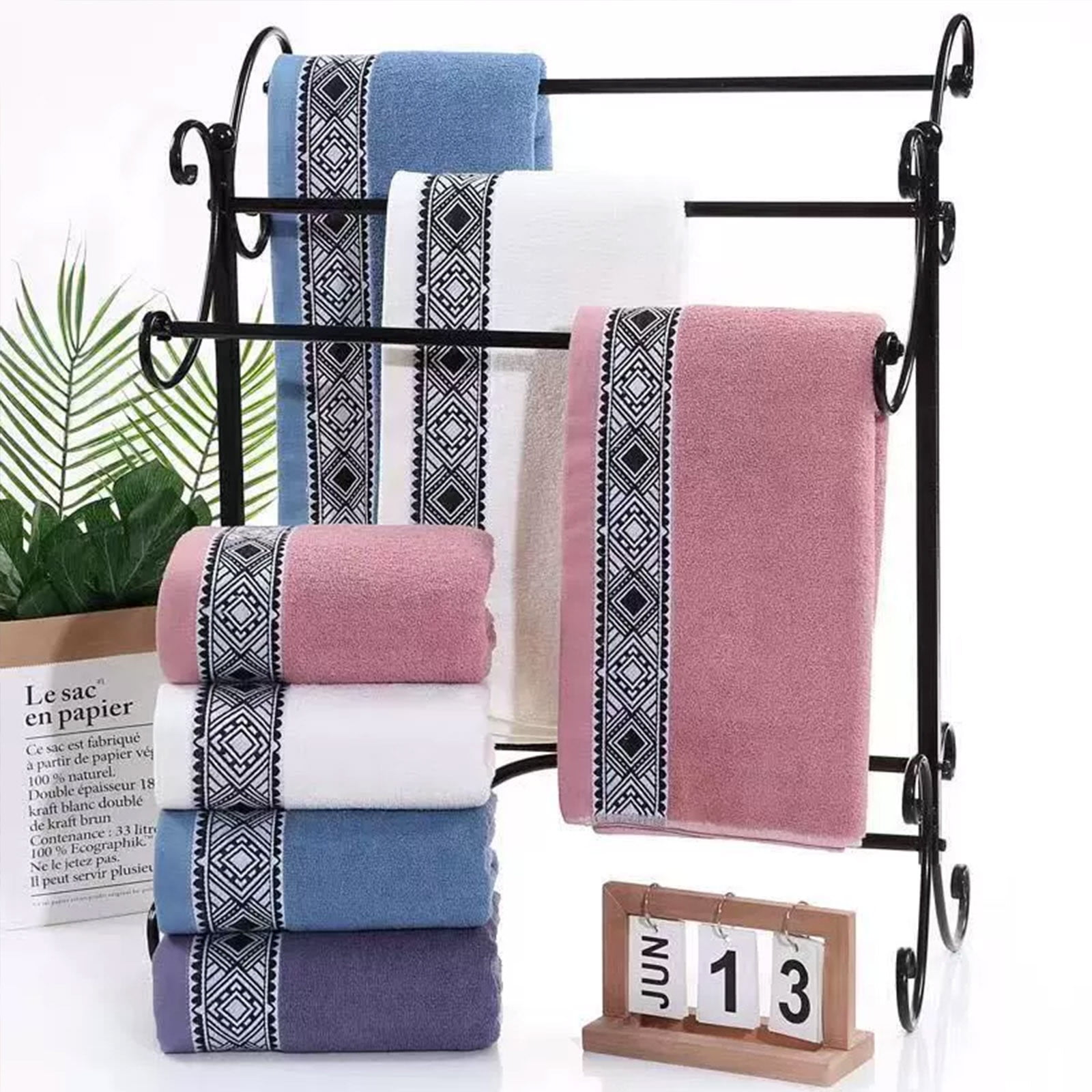 Dmlowu Luxury Bath Towels, Soft Highly Absorbent Quicker Dry Cotton Towels, Towels for Bathroom Gym, Shower, Hotel #23 - Image 1