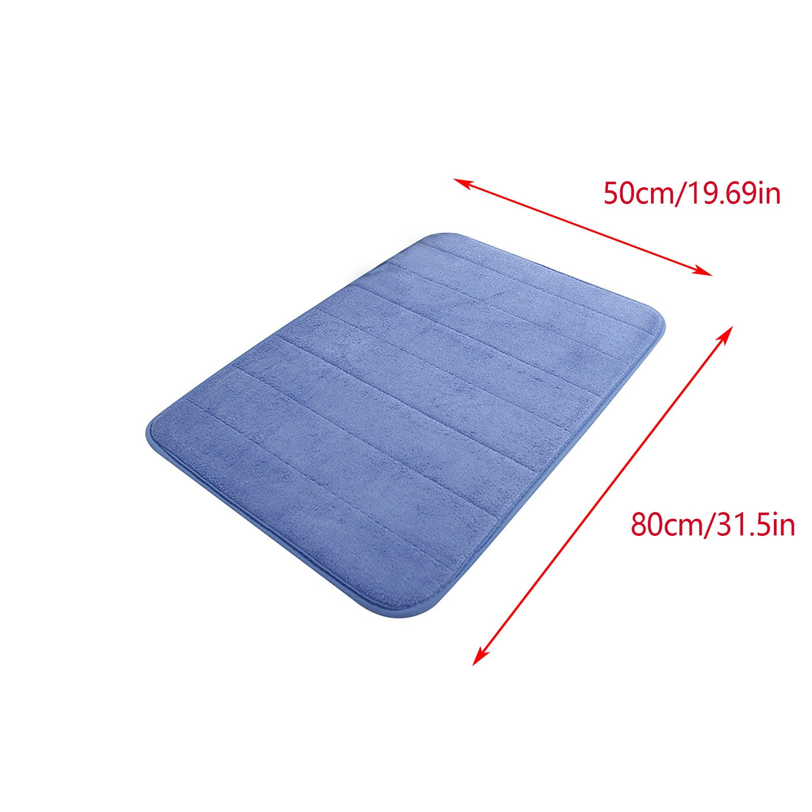 Tyidzon Soft Absorbent Bath Mat Non Slip Bathroom Rugs Quick Dry Washable Bathroom Rug for Home Bathroom Entrance Shower Floor 20 x 32 Inch Blue - Image 4