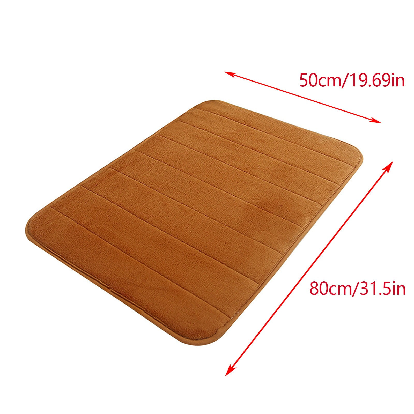 Tyidzon Soft Absorbent Bath Mat Non Slip Bathroom Rugs Quick Dry Washable Bathroom Rug for Home Bathroom Entrance Shower Floor 20 x 32 Inch Brown - Image 4