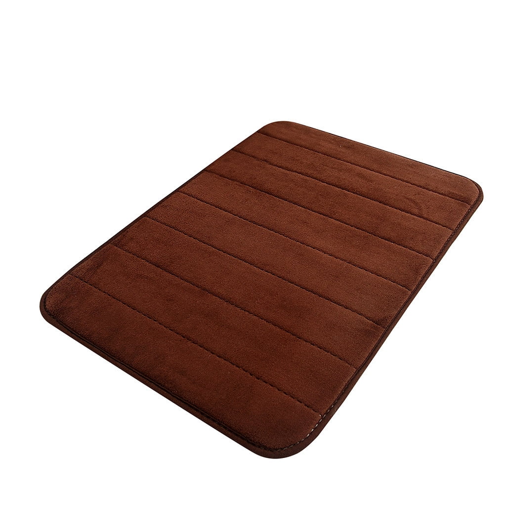 Tyidzon Soft Absorbent Bath Mat Non Slip Bathroom Rugs Quick Dry Washable Bathroom Rug for Home Bathroom Entrance Shower Floor 20 x 32 Inch Coffee - Image 3