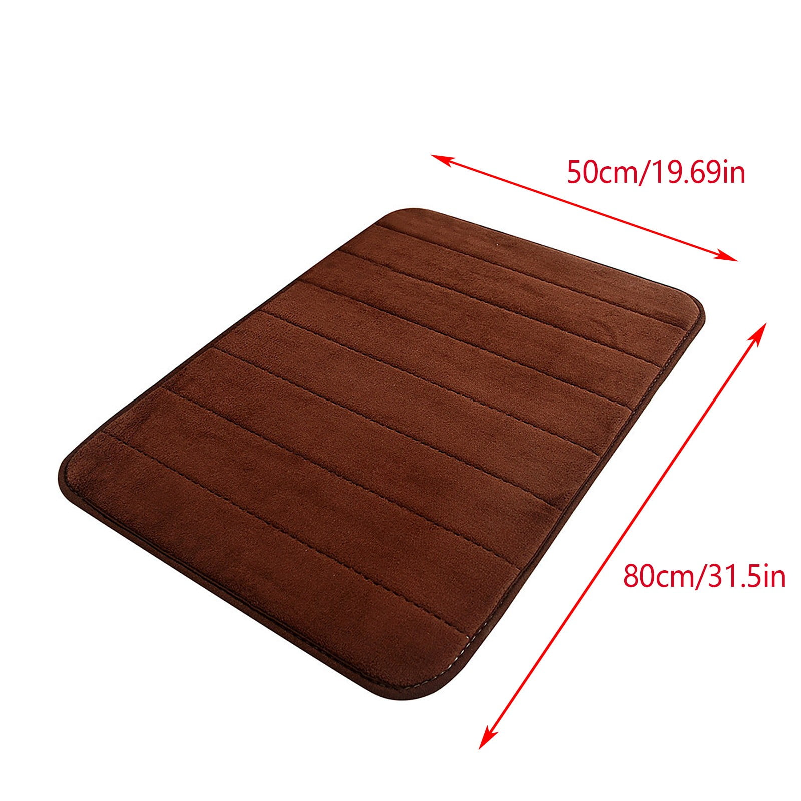 Tyidzon Soft Absorbent Bath Mat Non Slip Bathroom Rugs Quick Dry Washable Bathroom Rug for Home Bathroom Entrance Shower Floor 20 x 32 Inch Coffee - Image 4