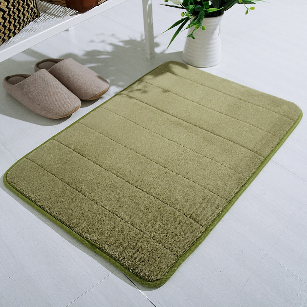 Tyidzon Soft Absorbent Bath Mat Non Slip Bathroom Rugs Quick Dry Washable Bathroom Rug for Home Bathroom Entrance Shower Floor 20 x 32 Inch Green - Image 2