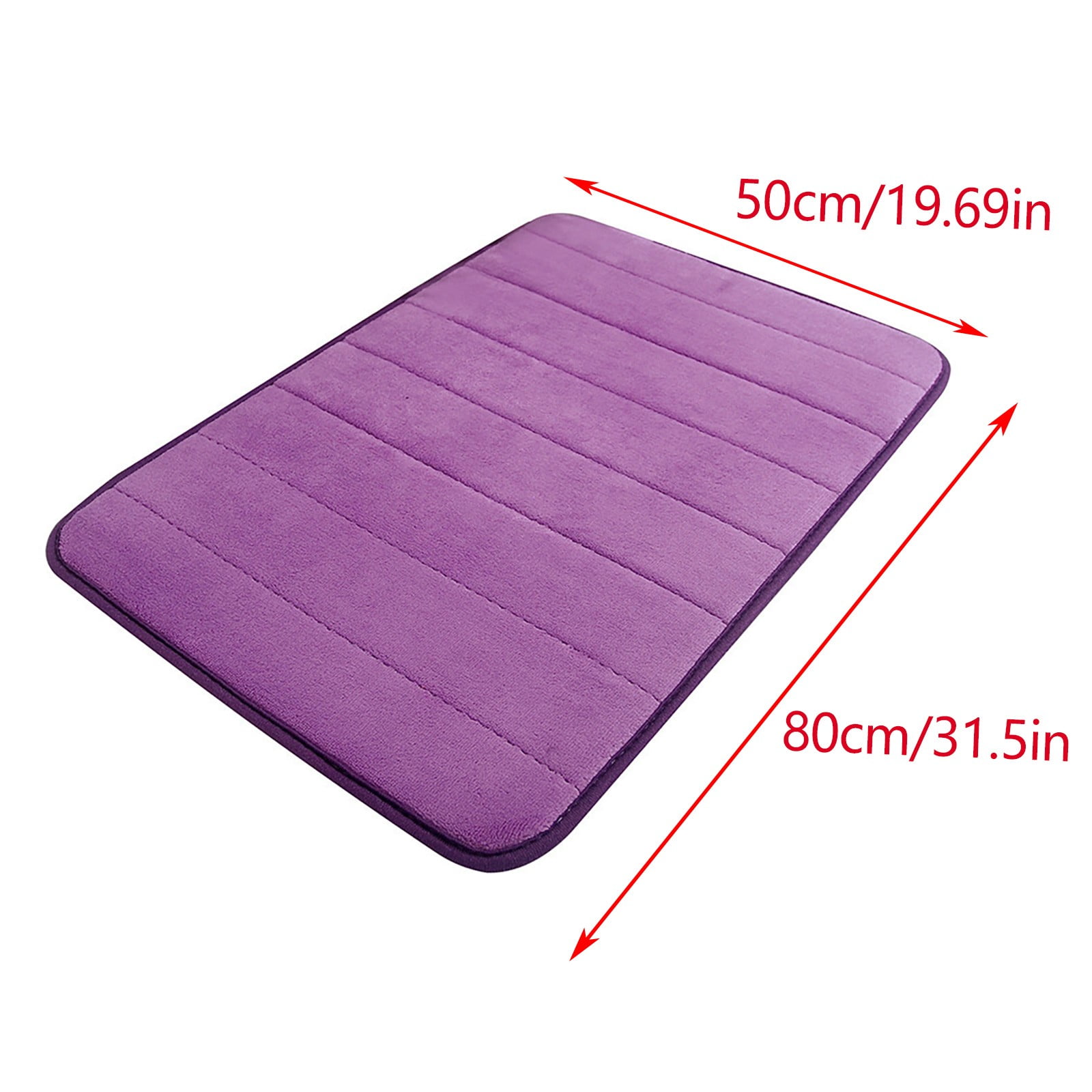 Tyidzon Soft Absorbent Bath Mat Non Slip Bathroom Rugs Quick Dry Washable Bathroom Rug for Home Bathroom Entrance Shower Floor 20 x 32 Inch Purple - Image 4