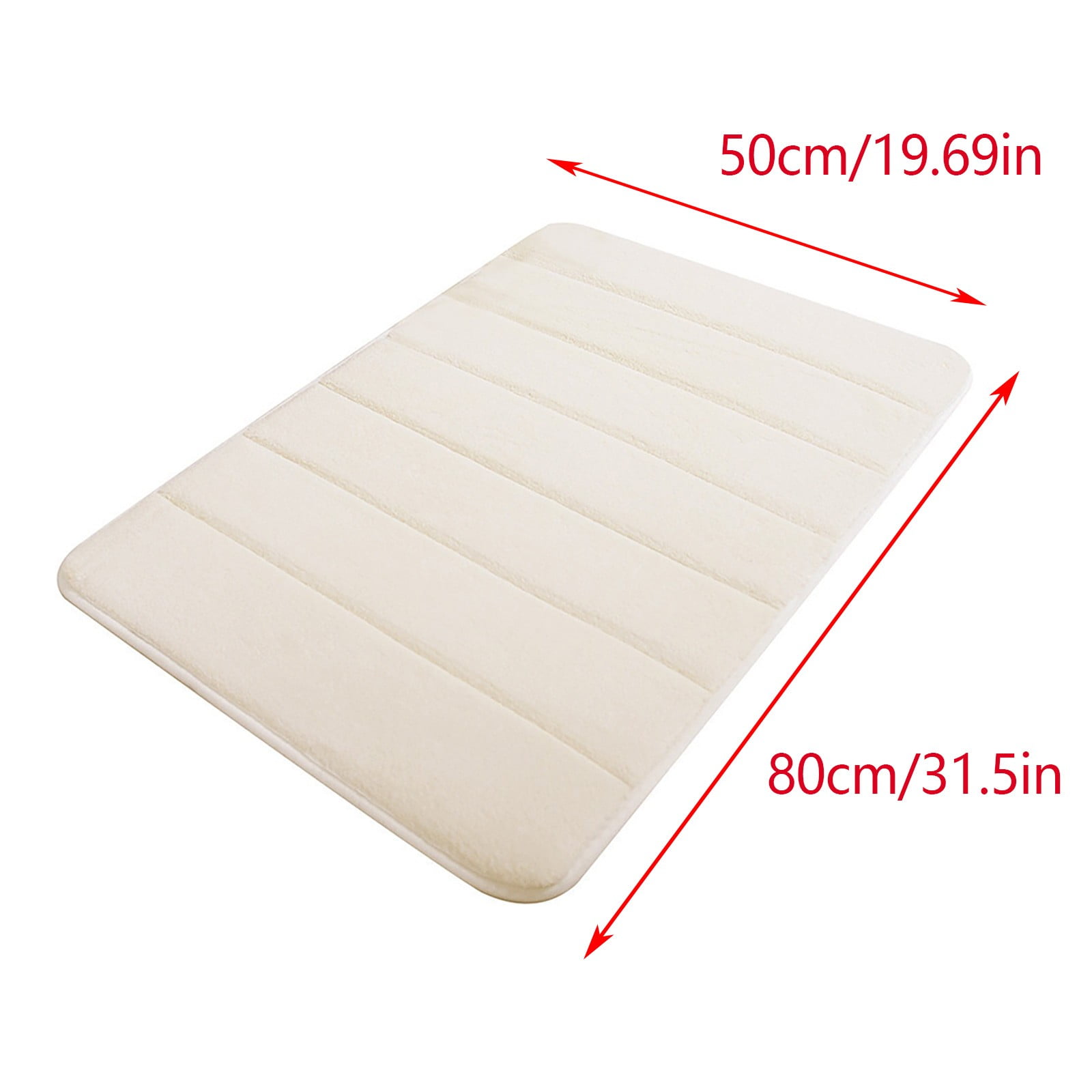Tyidzon Soft Absorbent Bath Mat Non Slip Bathroom Rugs Quick Dry Washable Bathroom Rug for Home Bathroom Entrance Shower Floor 20 x 32 Inch White - Image 4