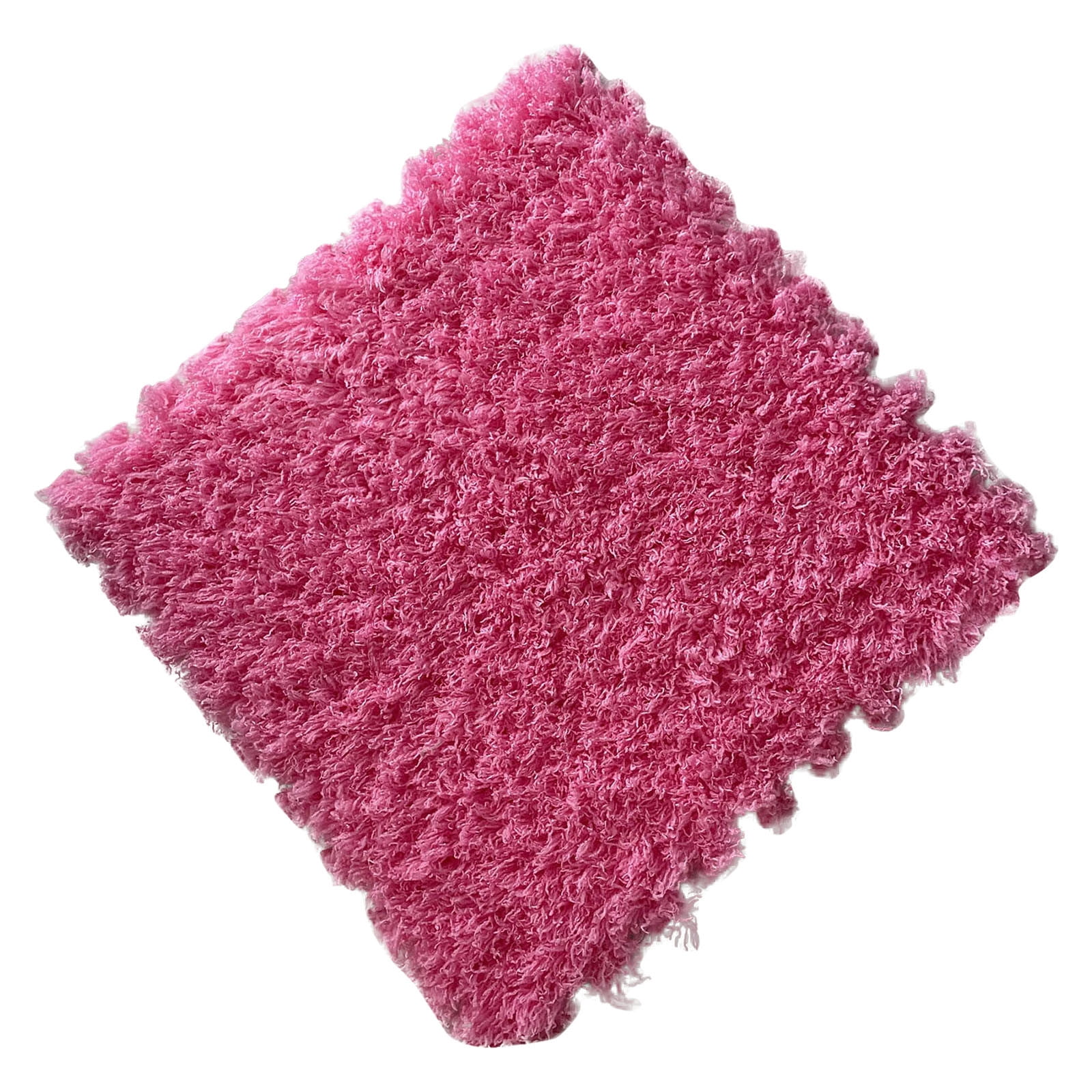 Tyidzon Puzzle Carpet Squares Soft Furry Play Mat Tiles for Home Playroom Decoration Cozy Climbing Area Rug for Kids Family Activity Spaces, Gray Hot Pink - Image 2