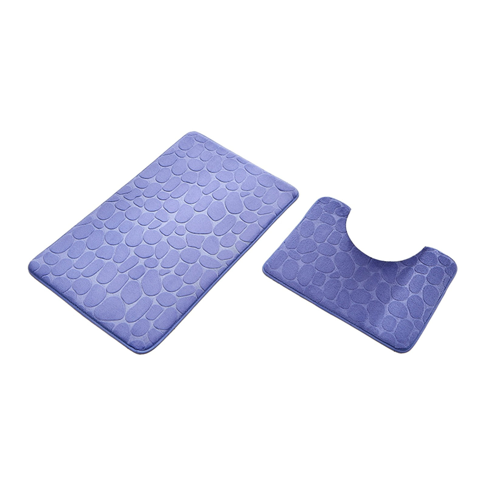 Clearance Under $5 Boovnll Bathroom Rugs Set 2 Piece, Super Absorbent & Soft Non-Slip Velvet Toilet Rug & Bath Mat, Quickly Dry Thicken Bath Mats for Bathroom, Kitchen, Door Mat, Bathroom Mat A - Image 2