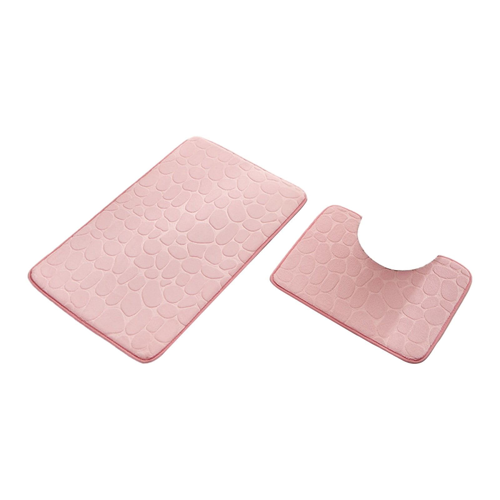 Clearance Under $5 Boovnll Bathroom Rugs Set 2 Piece, Super Absorbent & Soft Non-Slip Velvet Toilet Rug & Bath Mat, Quickly Dry Thicken Bath Mats for Bathroom, Kitchen, Door Mat, Bathroom Mat B - Image 2