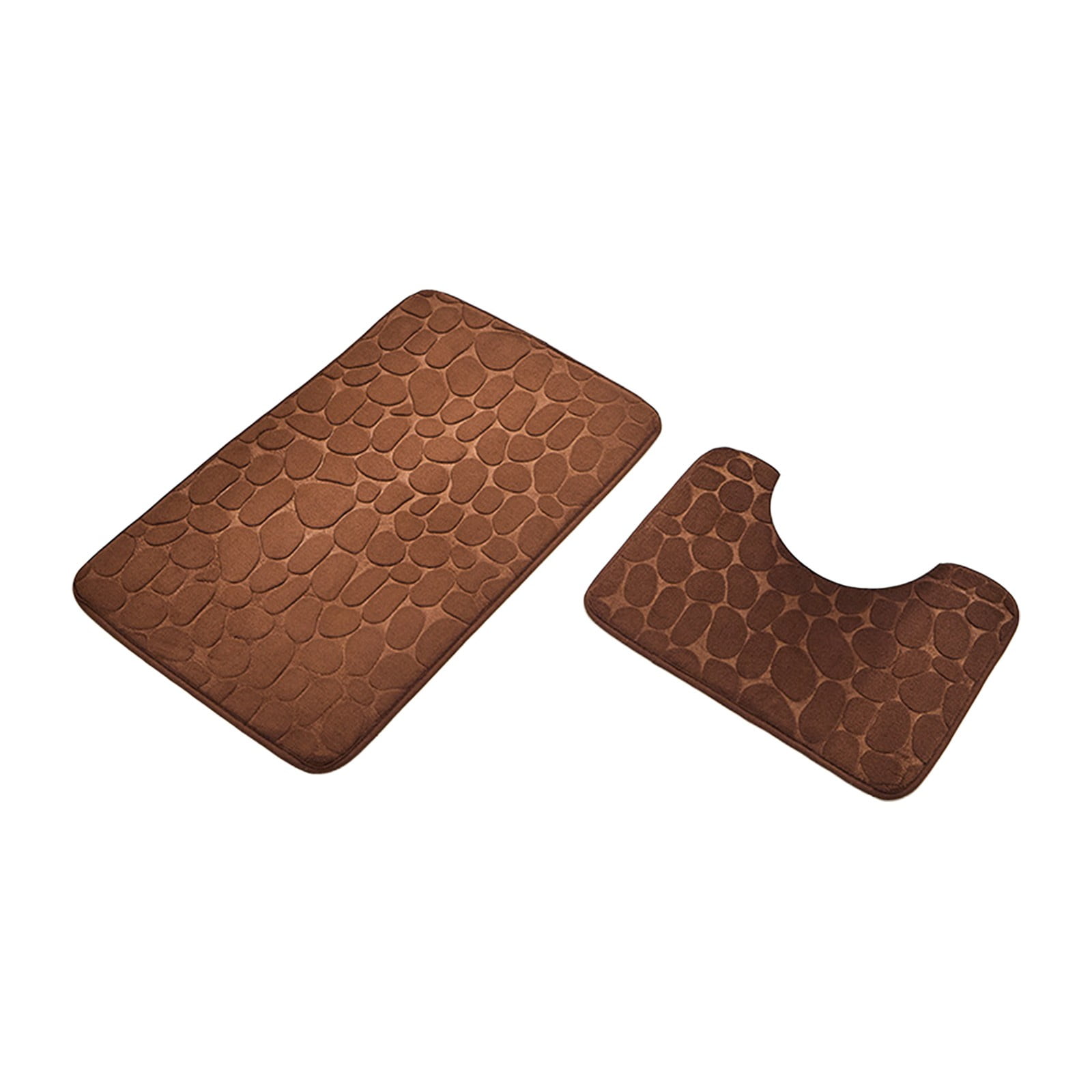 Clearance Under $5 Boovnll Bathroom Rugs Set 2 Piece, Super Absorbent & Soft Non-Slip Velvet Toilet Rug & Bath Mat, Quickly Dry Thicken Bath Mats for Bathroom, Kitchen, Door Mat, Bathroom Mat D - Image 2