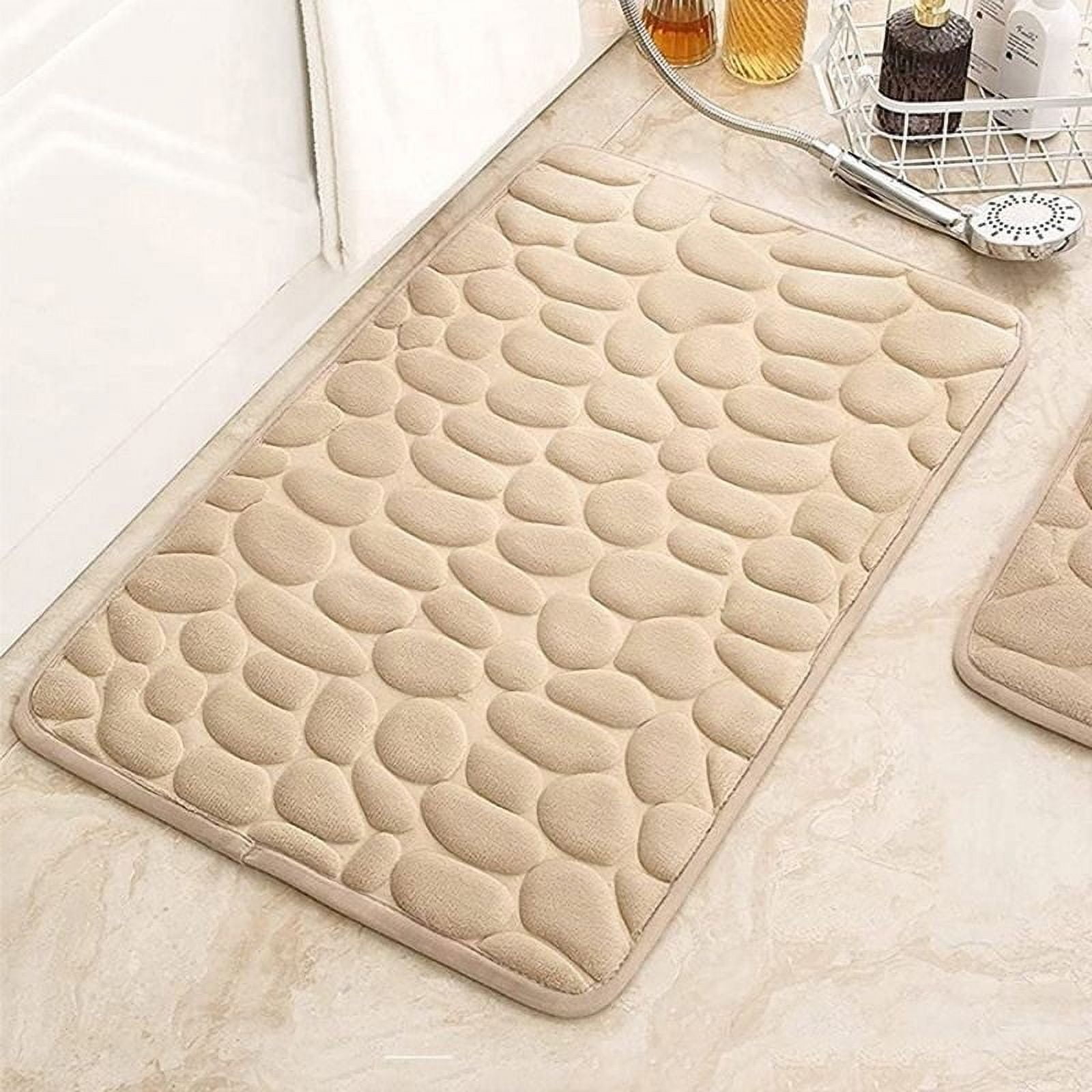 Clearance Under $5 Boovnll Bathroom Rugs Set 2 Piece, Super Absorbent & Soft Non-Slip Velvet Toilet Rug & Bath Mat, Quickly Dry Thicken Bath Mats for Bathroom, Kitchen, Door Mat, Bathroom Mat G - Image 1