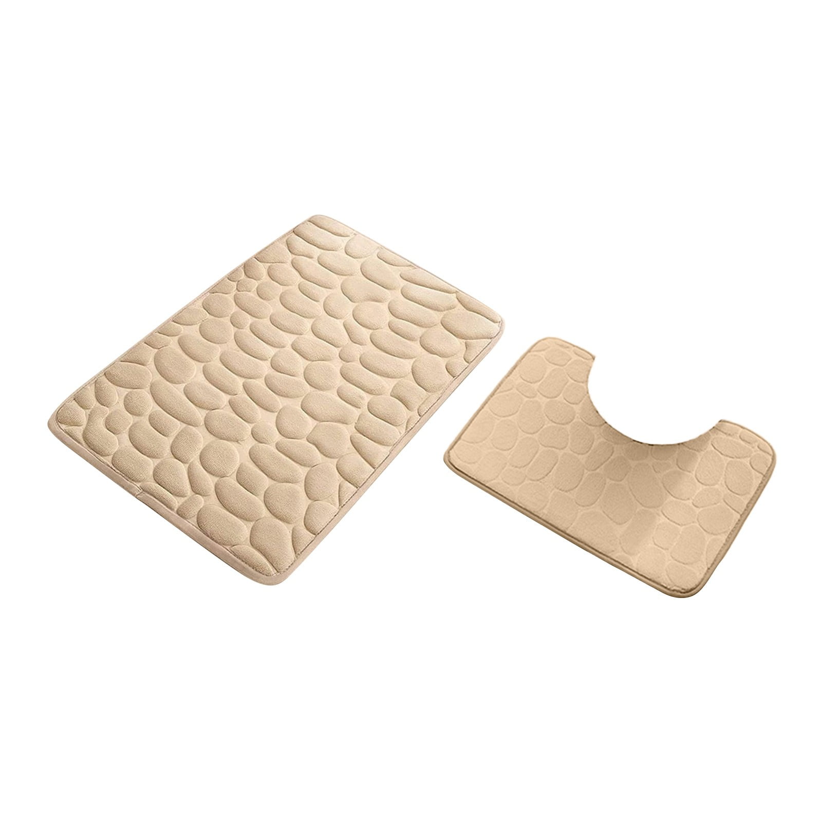 Clearance Under $5 Boovnll Bathroom Rugs Set 2 Piece, Super Absorbent & Soft Non-Slip Velvet Toilet Rug & Bath Mat, Quickly Dry Thicken Bath Mats for Bathroom, Kitchen, Door Mat, Bathroom Mat G - Image 2