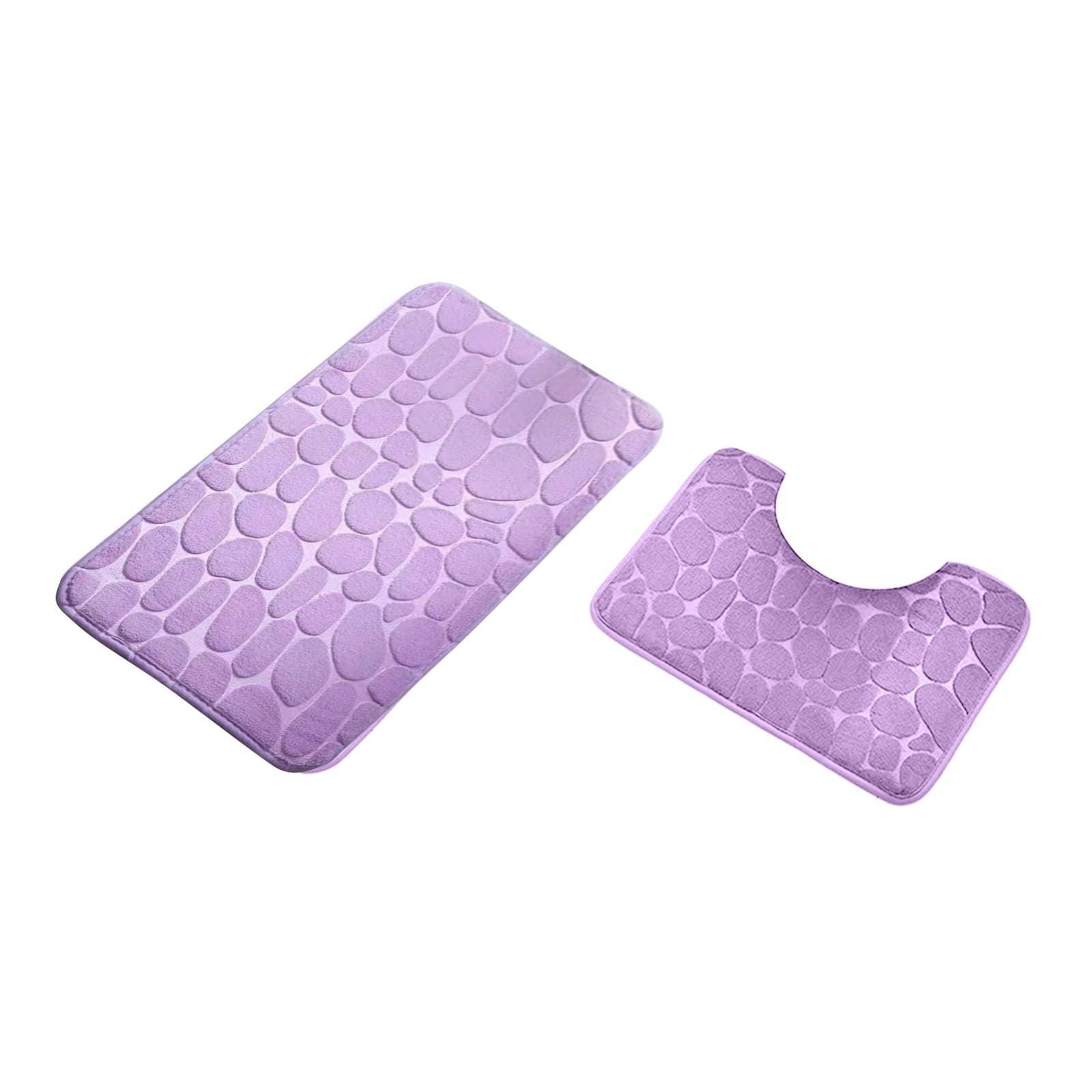 Clearance Under $5 Boovnll Bathroom Rugs Set 2 Piece, Super Absorbent & Soft Non-Slip Velvet Toilet Rug & Bath Mat, Quickly Dry Thicken Bath Mats for Bathroom, Kitchen, Door Mat, Bathroom Mat I - Image 2
