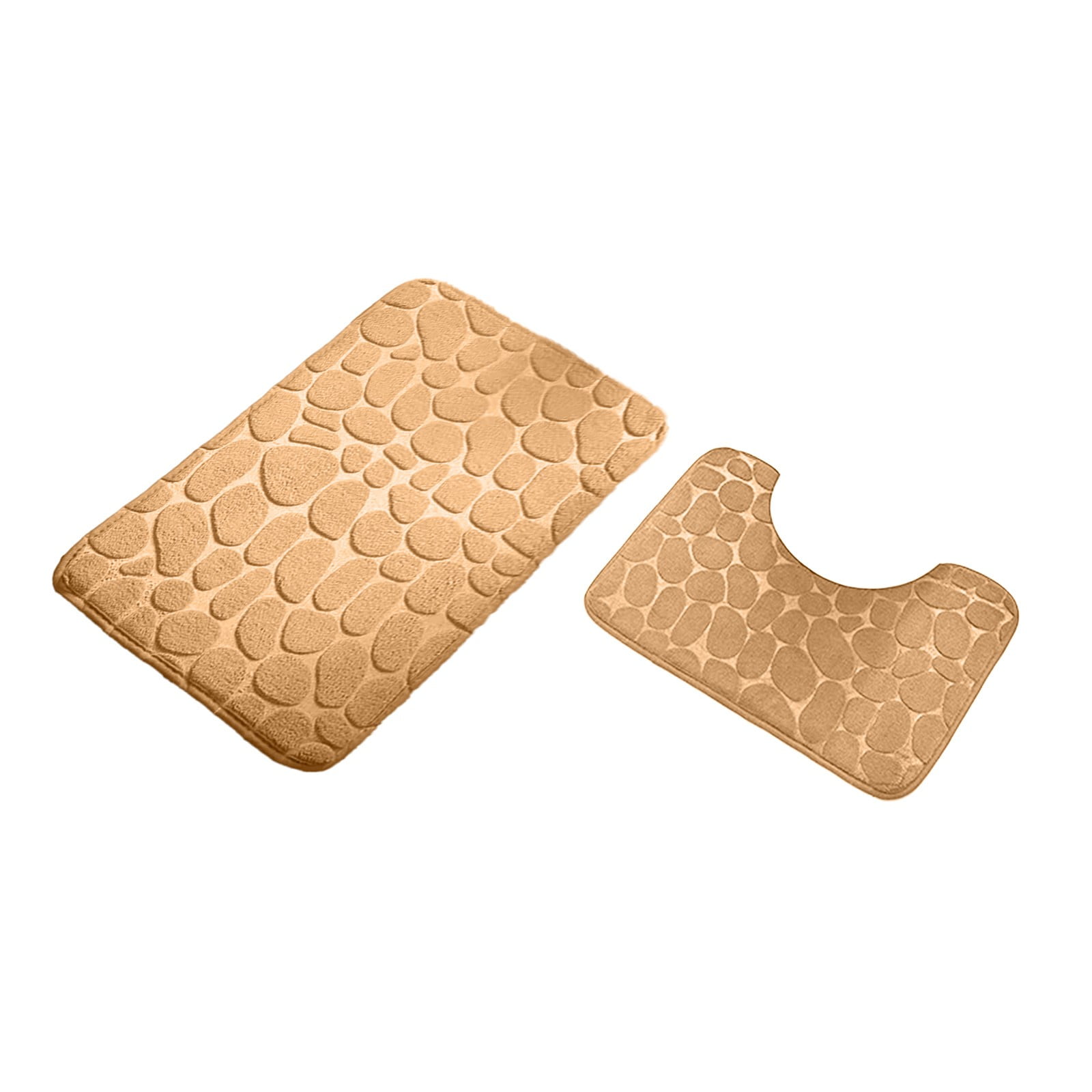 Clearance Under $5 Boovnll Bathroom Rugs Set 2 Piece, Super Absorbent & Soft Non-Slip Velvet Toilet Rug & Bath Mat, Quickly Dry Thicken Bath Mats for Bathroom, Kitchen, Door Mat, Bathroom Mat J - Image 2