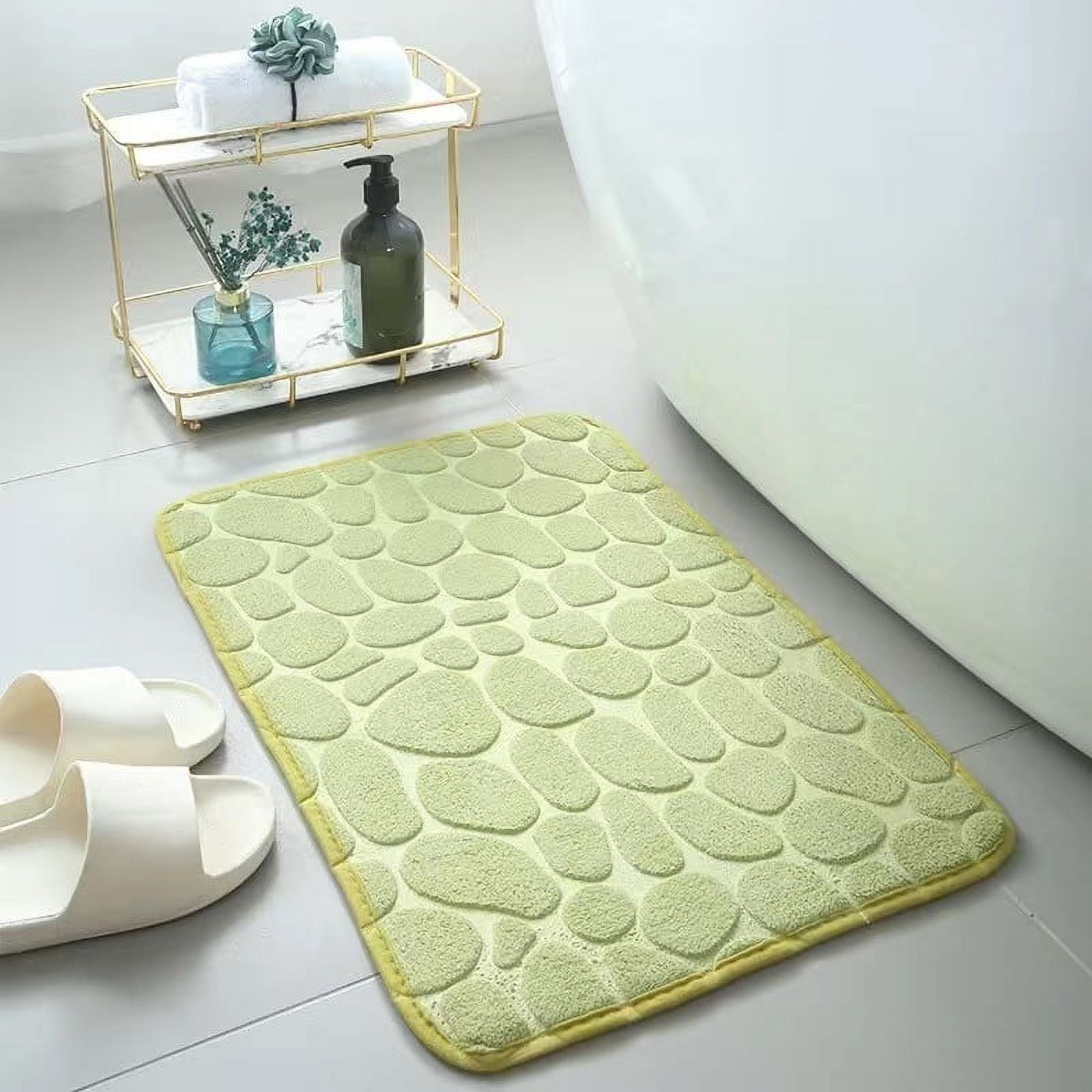 Clearance Under $5 Boovnll Bathroom Rugs Set 2 Piece, Super Absorbent & Soft Non-Slip Velvet Toilet Rug & Bath Mat, Quickly Dry Thicken Bath Mats for Bathroom, Kitchen, Door Mat, Bathroom Mat M - Image 2