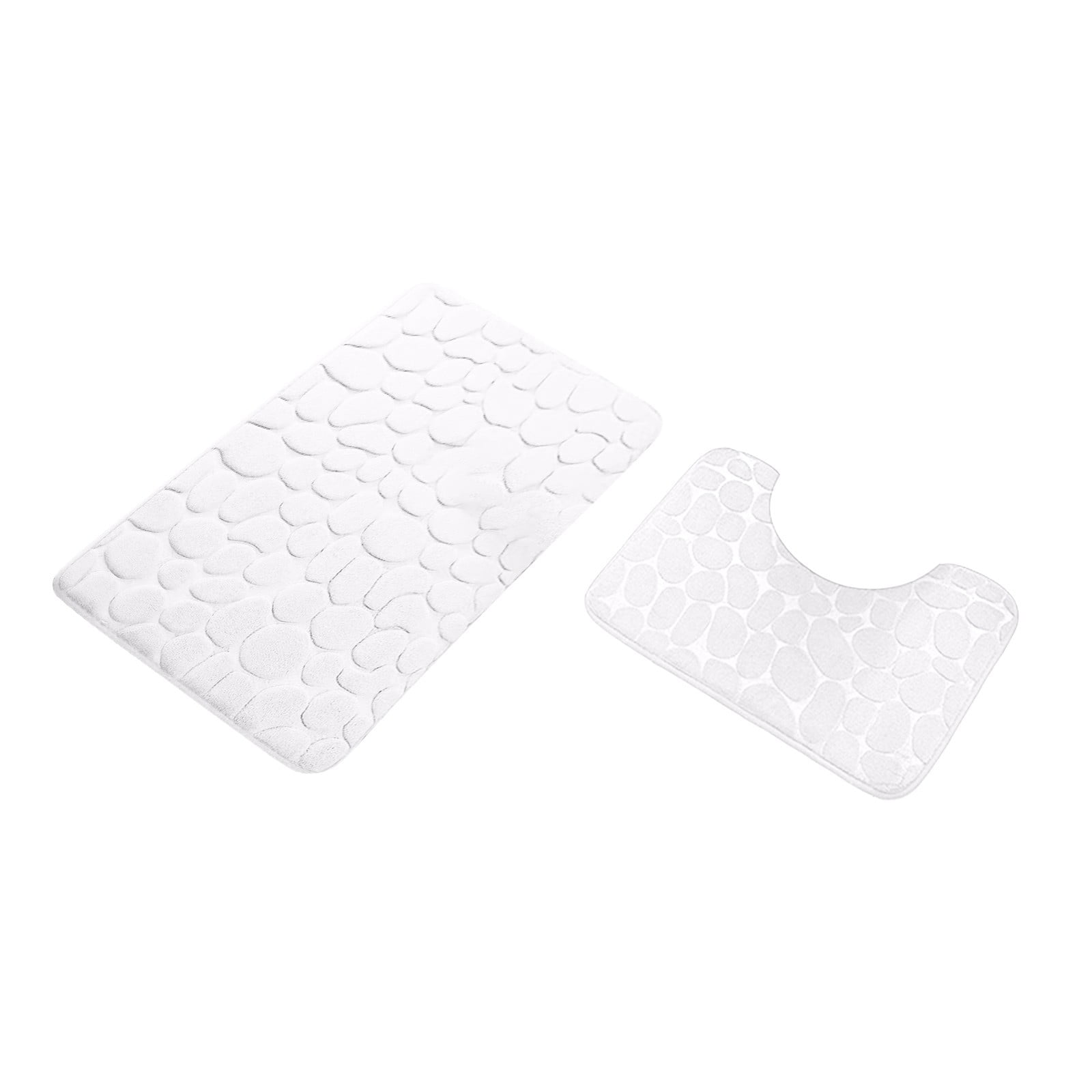 Clearance Under $5 Boovnll Bathroom Rugs Set 2 Piece, Super Absorbent & Soft Non-Slip Velvet Toilet Rug & Bath Mat, Quickly Dry Thicken Bath Mats for Bathroom, Kitchen, Door Mat, Bathroom Mat N - Image 1