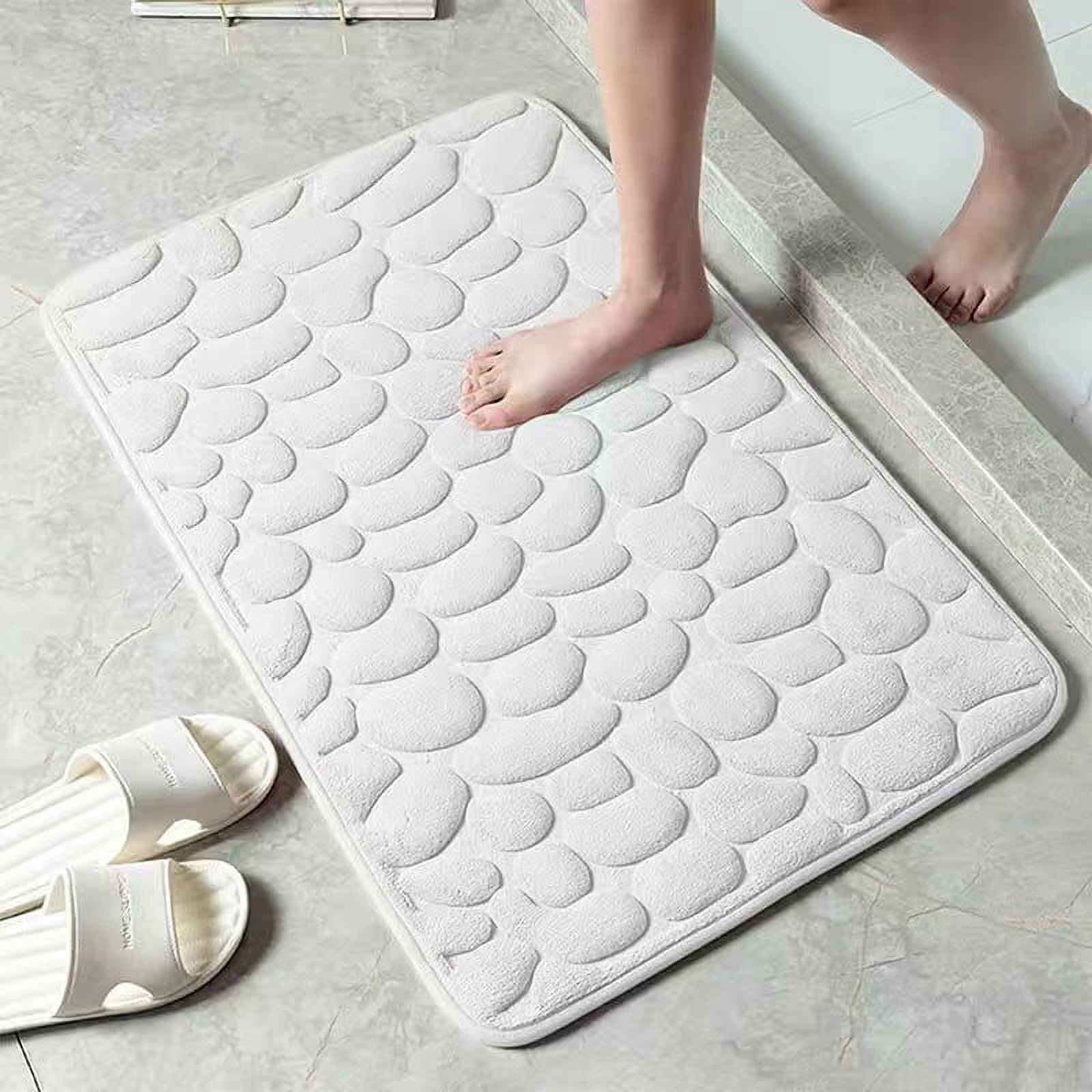 Clearance Under $5 Boovnll Bathroom Rugs Set 2 Piece, Super Absorbent & Soft Non-Slip Velvet Toilet Rug & Bath Mat, Quickly Dry Thicken Bath Mats for Bathroom, Kitchen, Door Mat, Bathroom Mat N - Image 2