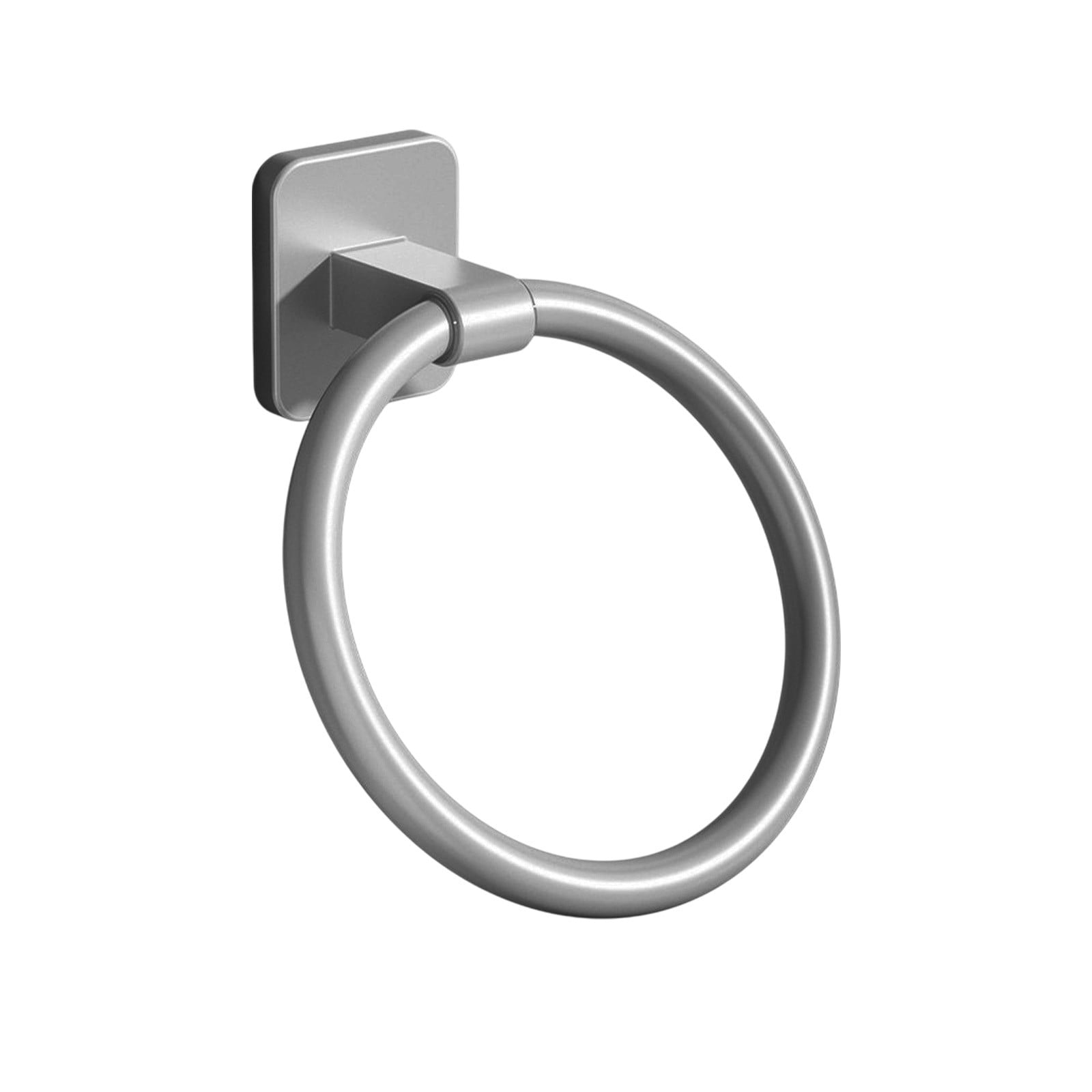 Tyidzon Towel Ring No Drill Bathroom Bathroom Towel Rack Round Towel Racks for Bathroom, Small Size Hand Towel Hanging Rod Rag Towel Rack Black - Image 2