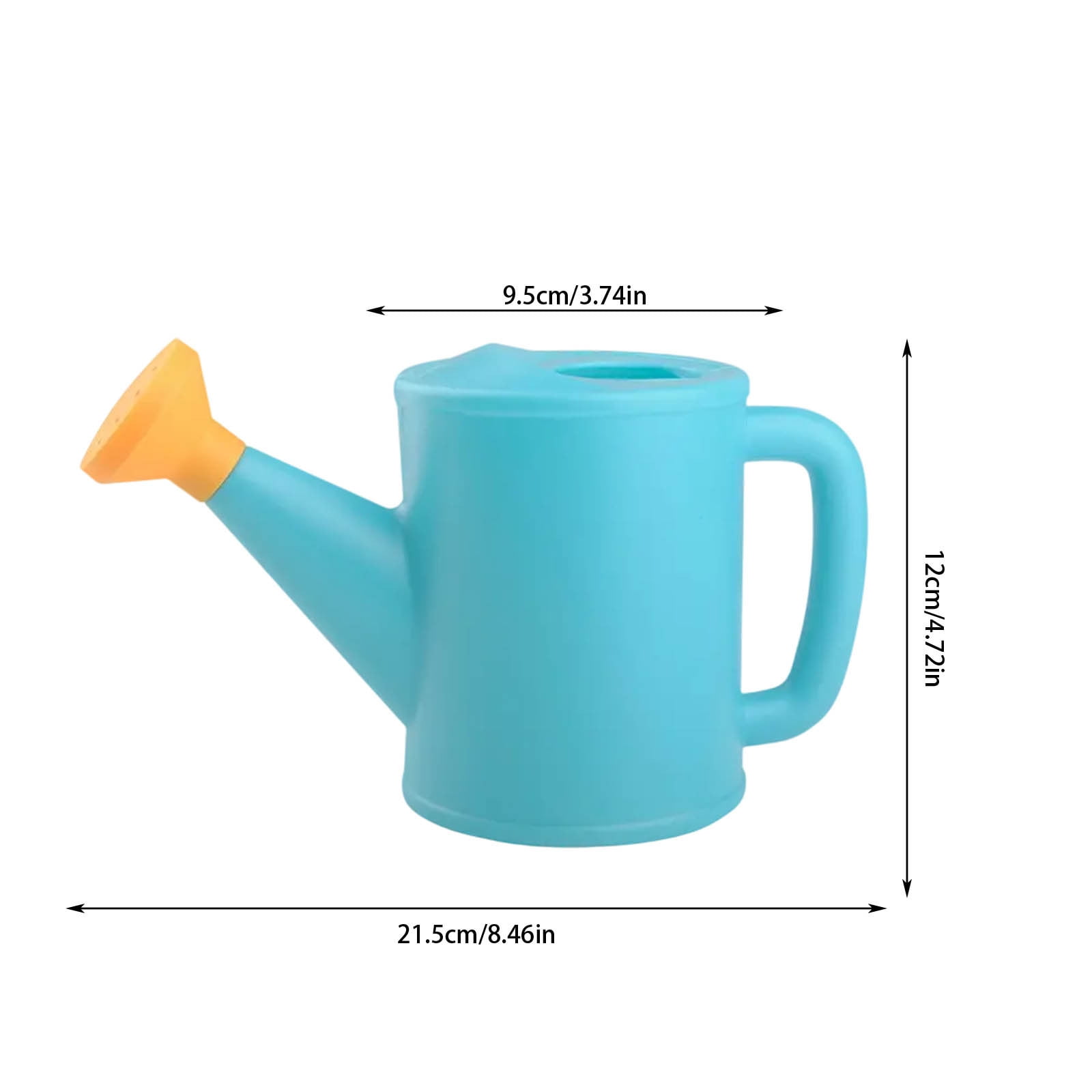 Dmlowu Watering Can 700ml Plastic Kids Watering Can Light-Weight Watering Can Indoor Plants for Artificial Plants Outdoor Garden Flowers Live Plants, Sturdy Gardening Watering Can for Kids Blue - Image 2