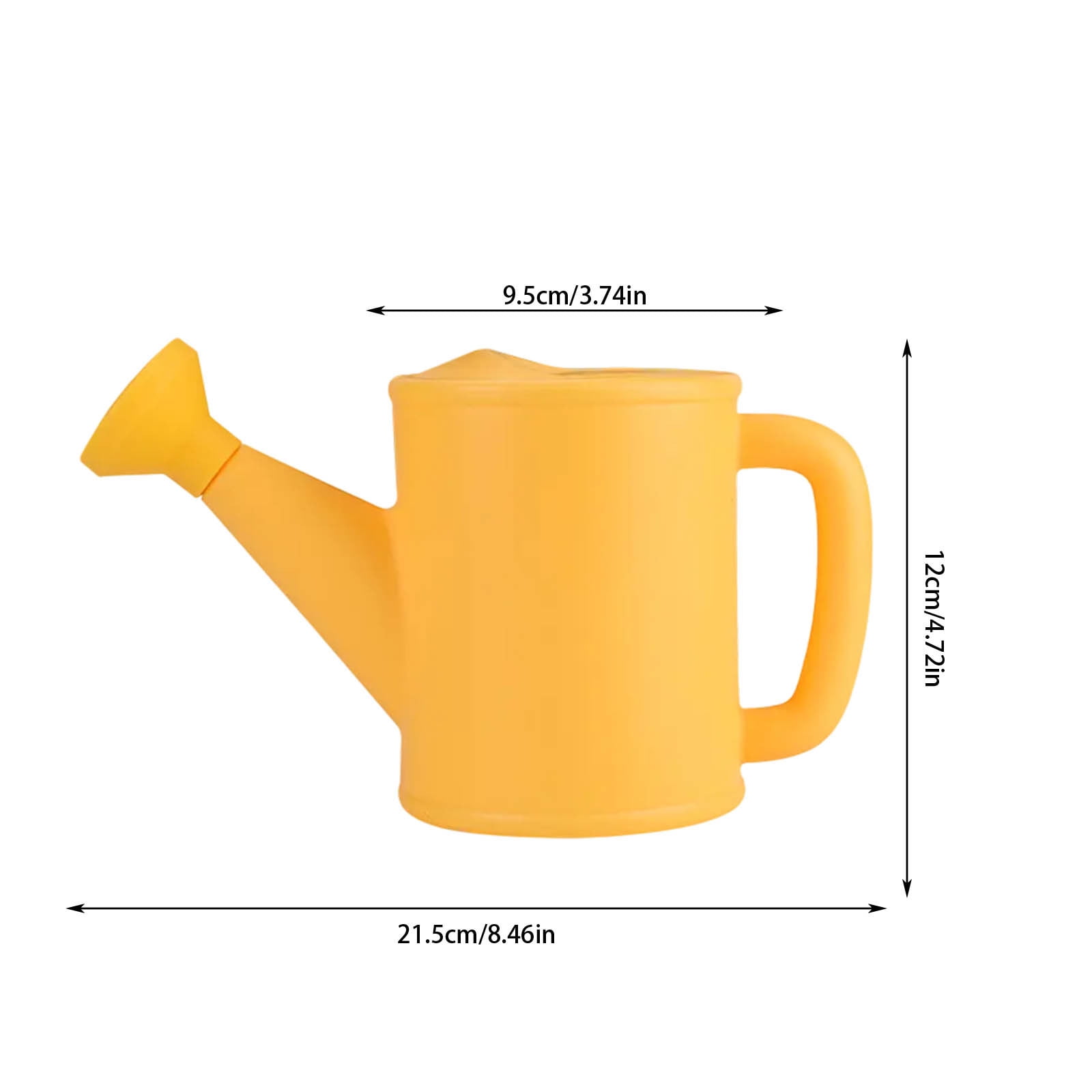 Dmlowu Watering Can 700ml Plastic Kids Watering Can Light-Weight Watering Can Indoor Plants for Artificial Plants Outdoor Garden Flowers Live Plants, Sturdy Gardening Watering Can for Kids Yellow - Image 2