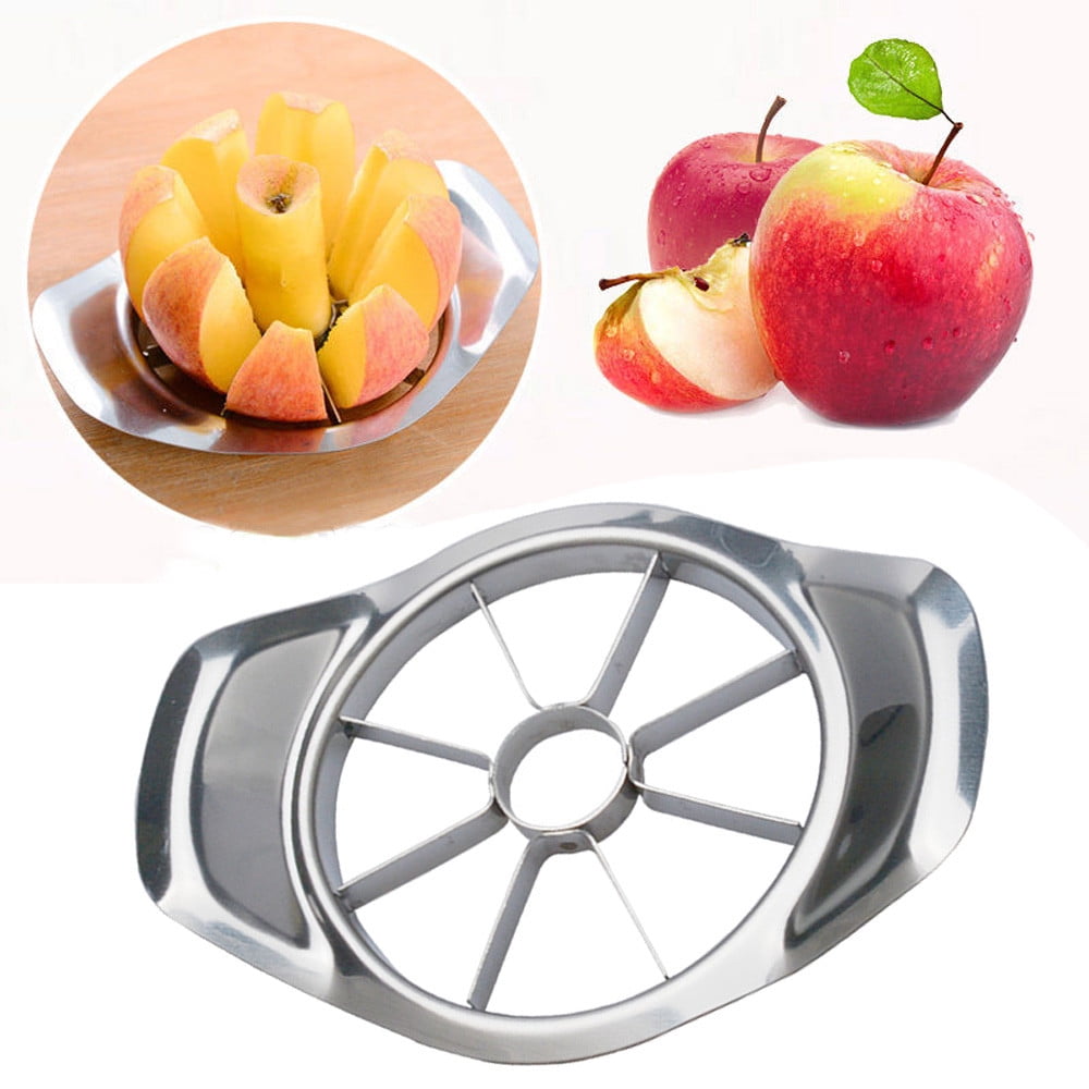PALIFEUR Stainless Steel Apple Slicer Easy Cut Apple Corer 8-Slice Thin Apple Slicer and Corer Classic Apple Cutter Sturdy，Easy to Use,Time-Savi Silver - Image 1