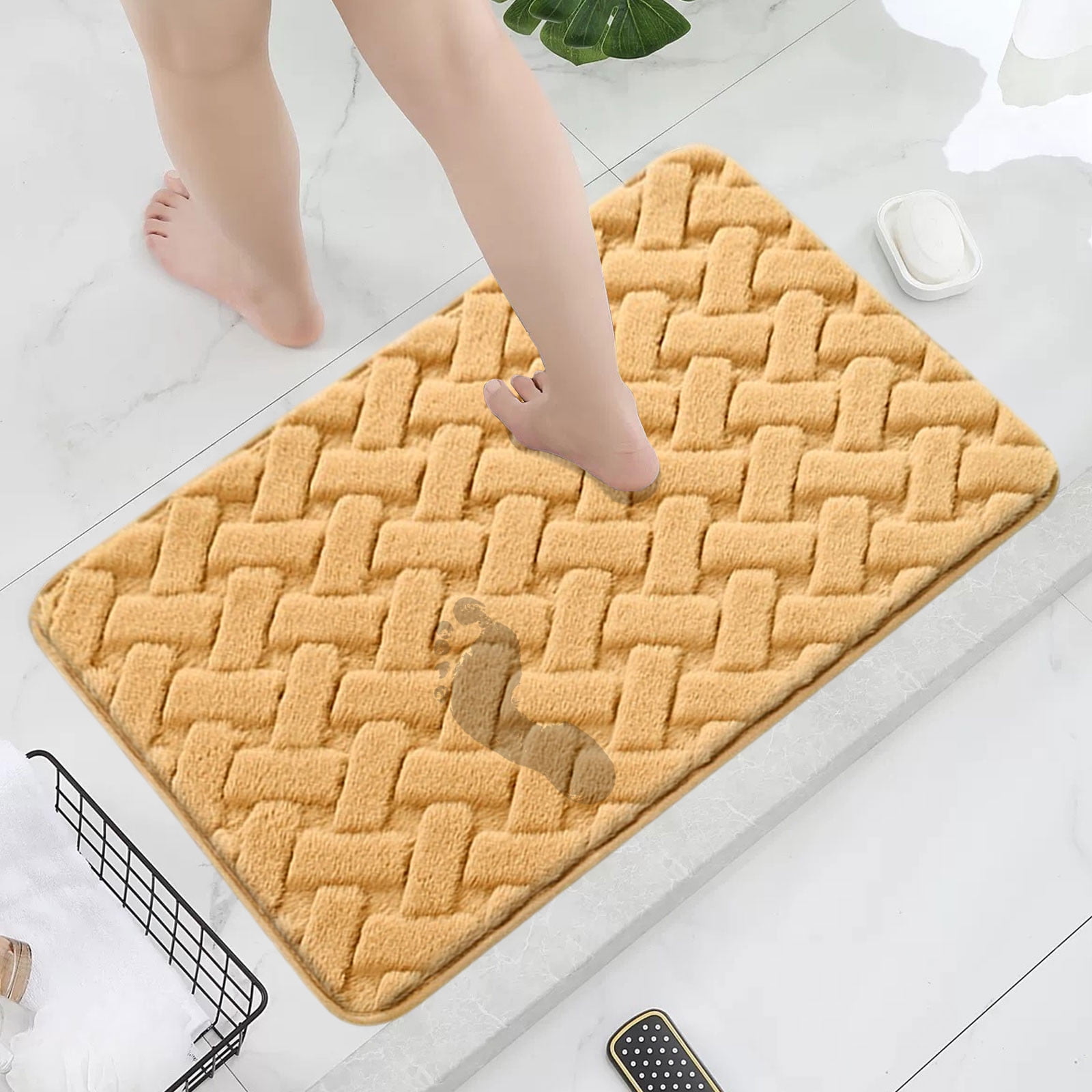 PALIFEUR Bathroom Rugs, Extra Soft Absorbent Bath Rugs, 15.7
