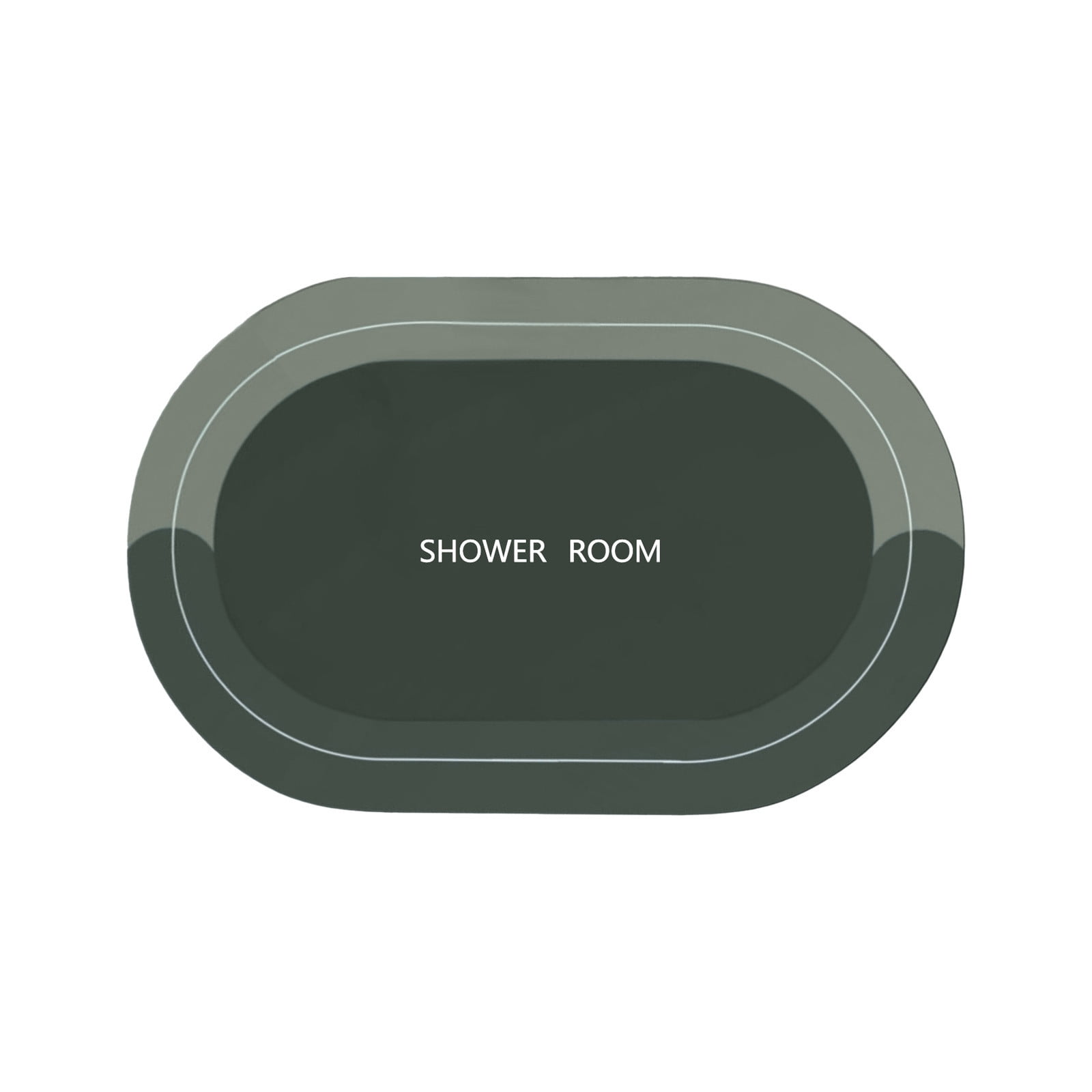 PALIFEUR Oval Bathroom Rugs, Extra Soft Absorbent Bath Mat, 15.7