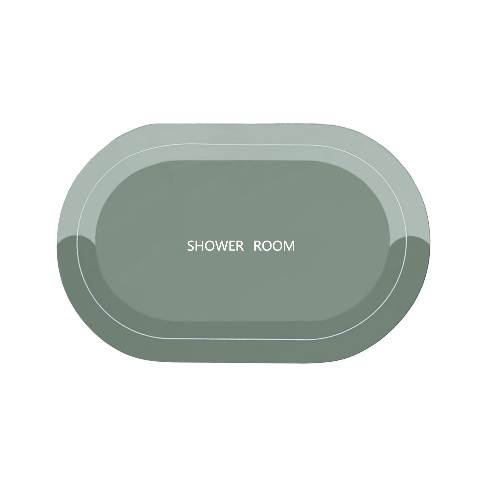 PALIFEUR Oval Bathroom Rugs, Extra Soft Absorbent Bath Mat, 15.7