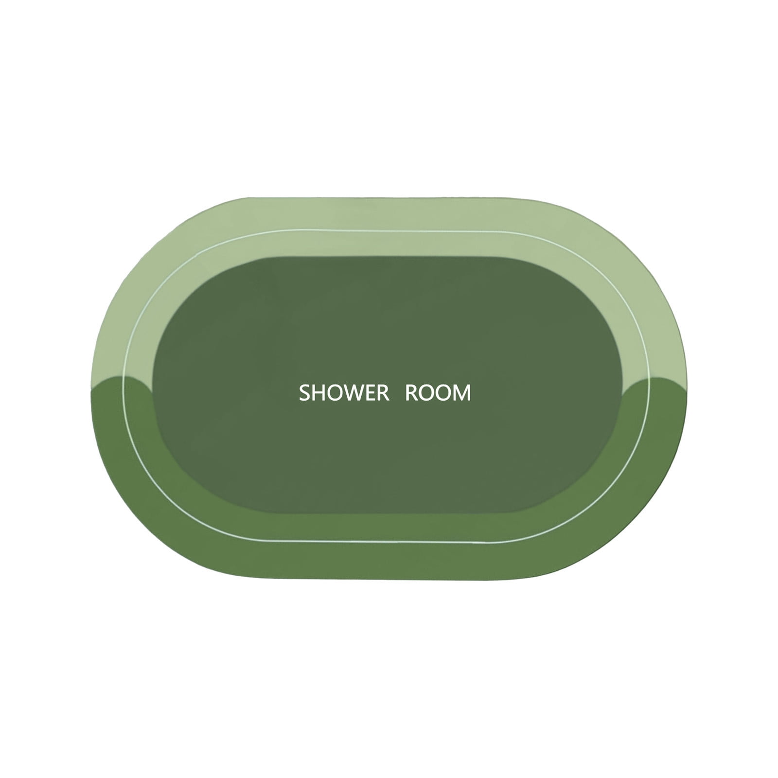 PALIFEUR Oval Bathroom Rugs, Extra Soft Absorbent Bath Mat, 15.7