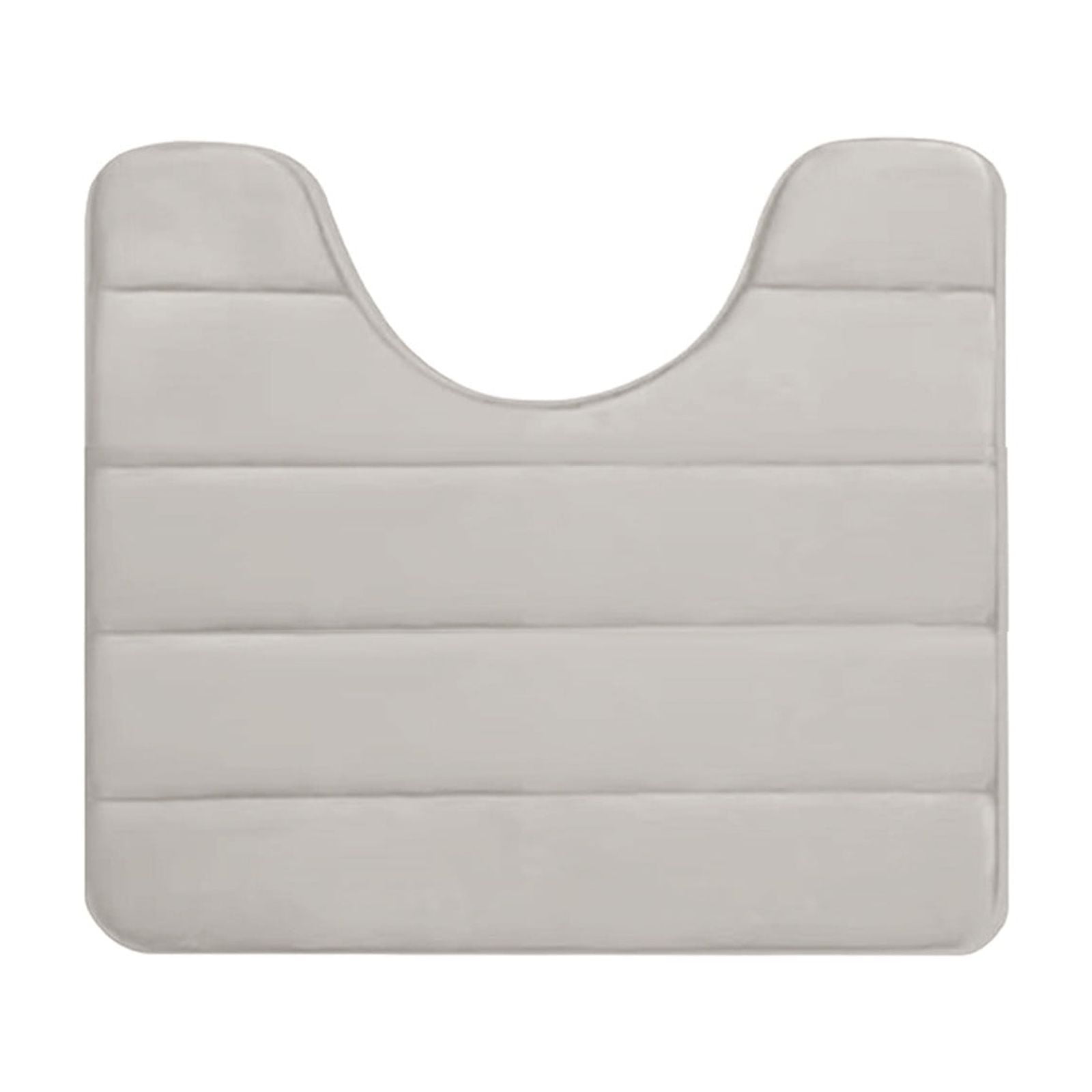 PALIFEUR Memory Foam Toilet Rug, Non-Slip Bathroom Rugs, Toilet Rugs U Shaped Washable, Commode Contour Rug, Soft Comfortable Super Water Absorption #1_Beige - Image 2