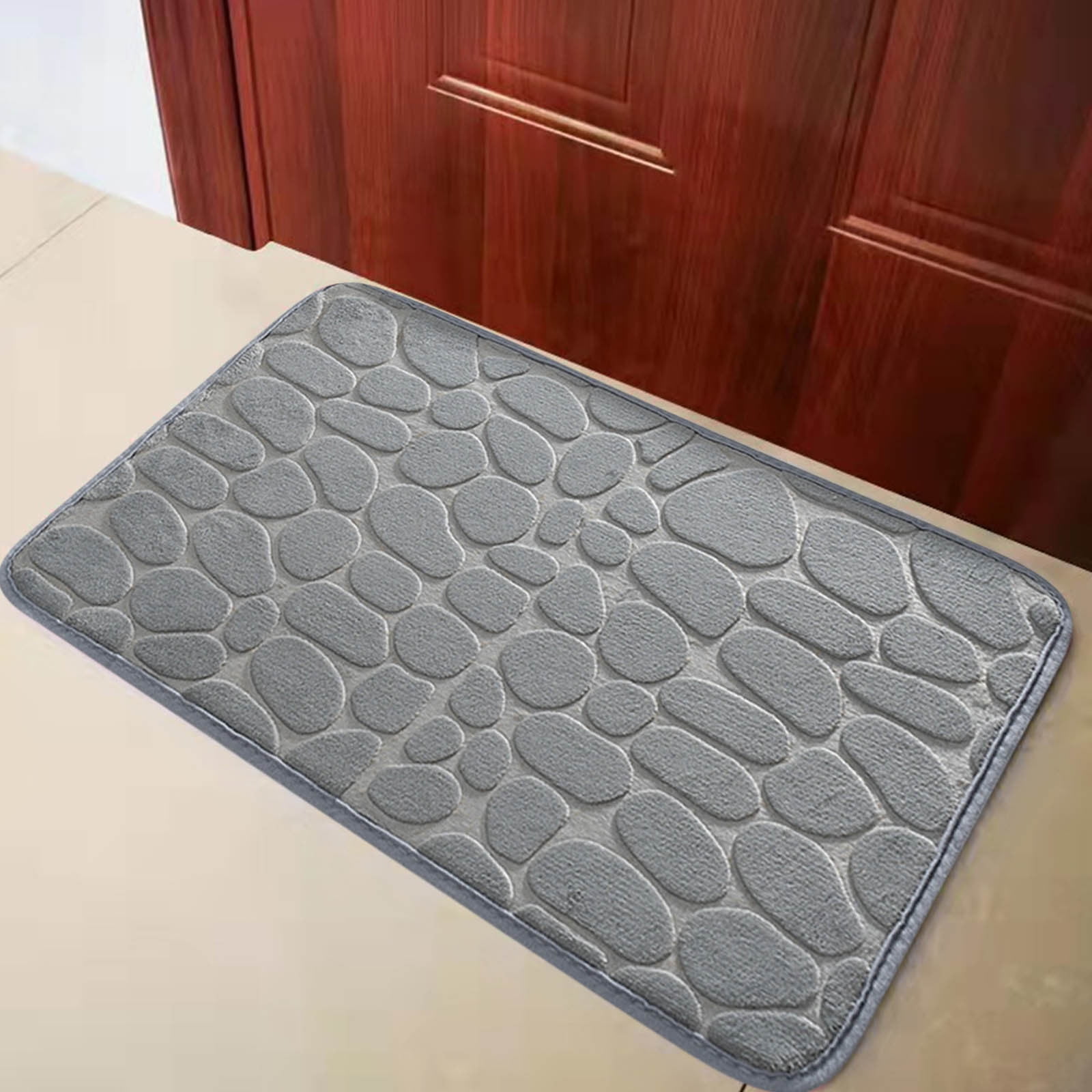 Dmlowu Bathroom Rugs - Ultra Absorbent Non-Slip Floor Bath Mat, Super Soft Shower Mat for Bath Tub, Machine Washable 16x24