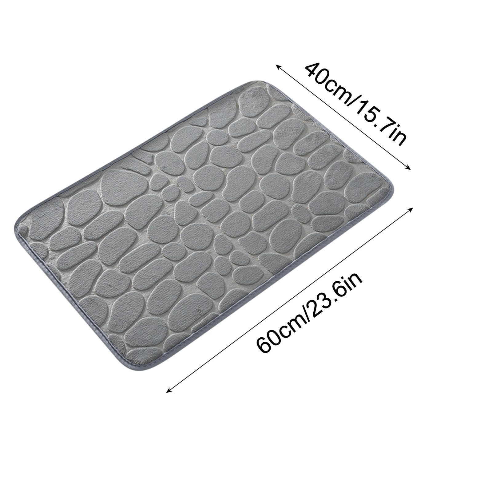 Dmlowu Bathroom Rugs - Ultra Absorbent Non-Slip Floor Bath Mat, Super Soft Shower Mat for Bath Tub, Machine Washable 16x24
