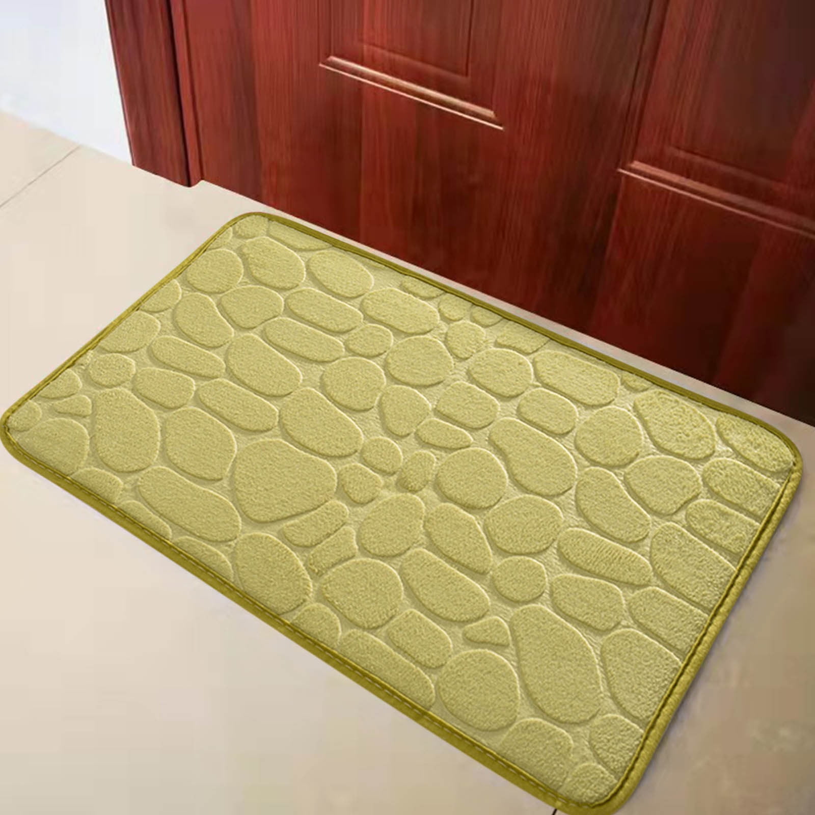 Dmlowu Bathroom Rugs - Ultra Absorbent Non-Slip Floor Bath Mat, Super Soft Shower Mat for Bath Tub, Machine Washable 16x24