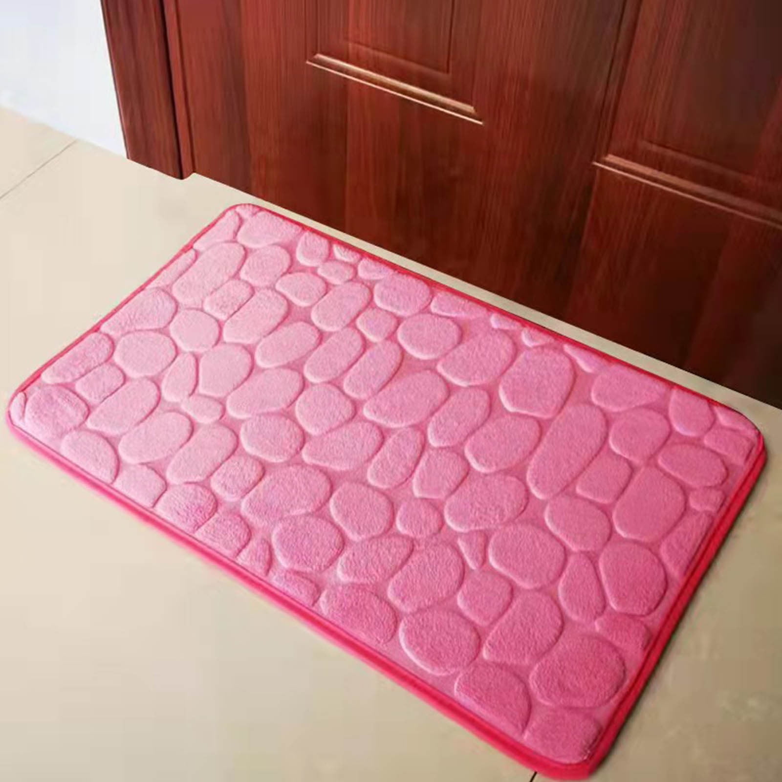 Dmlowu Bathroom Rugs - Ultra Absorbent Non-Slip Floor Bath Mat, Super Soft Shower Mat for Bath Tub, Machine Washable 16x24