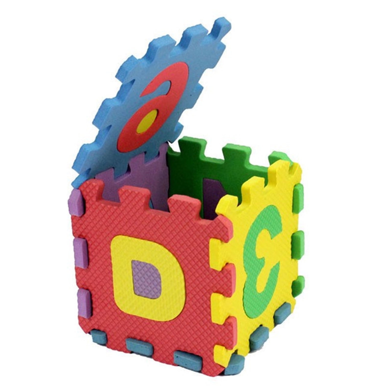 Clearance! PALIFEUR 36 PCS Kids Foam Play Mat, 12x12 Inch Number Alphabet Foam Puzzle Floor Mat,Soft Non-Slip Foam Tiles for Floor Kid Edges Play Mat Multicolor - Image 6