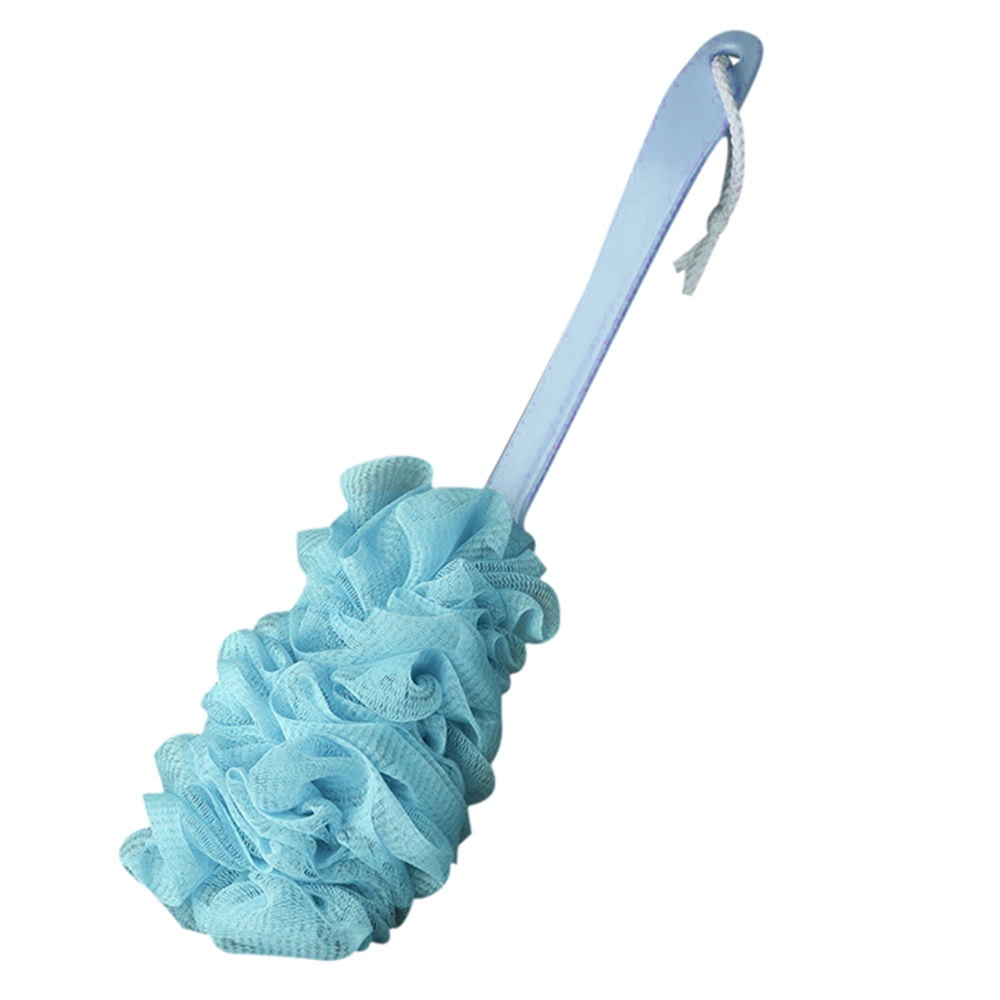 PALIFEUR Back Scrubber for Shower, Soft Loofah with Handle, Fluffyies Loofah on a Stick, Exfoliating Shower Sponge with Handle, Bath Brush, Shower Sponge Loofah Back Scrubber Blue - Image 2