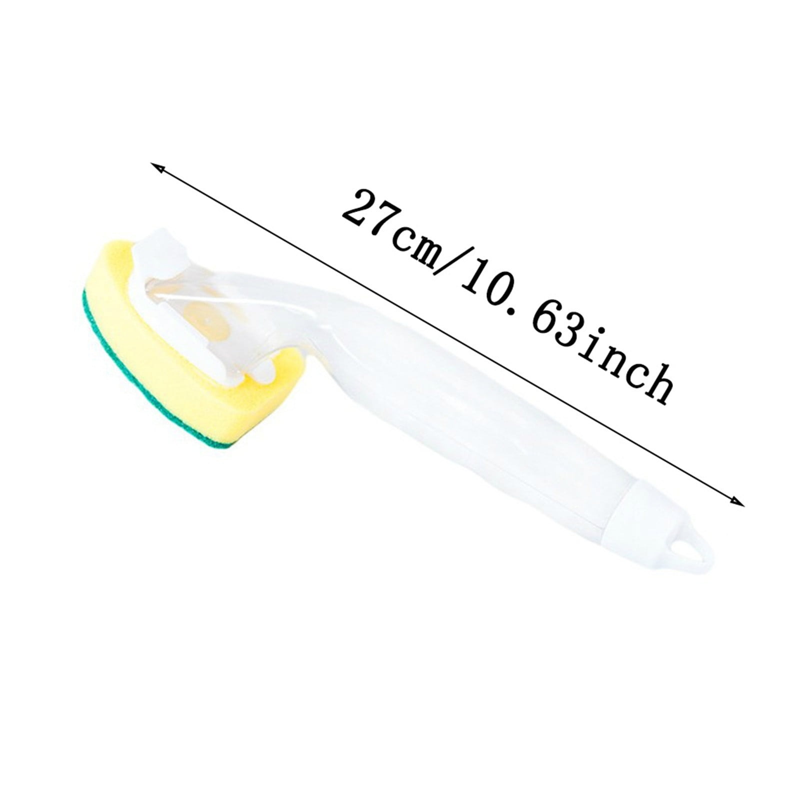 PALIFEUR Non-Scratch Dish wand, Scrubber for Cleaning Kitchen, Bathroom, Household, Dish Scrubber Safe for Non-Stick Cookware, DishWand, Sponge Wand, Dish Sponge with Handle white - Image 4