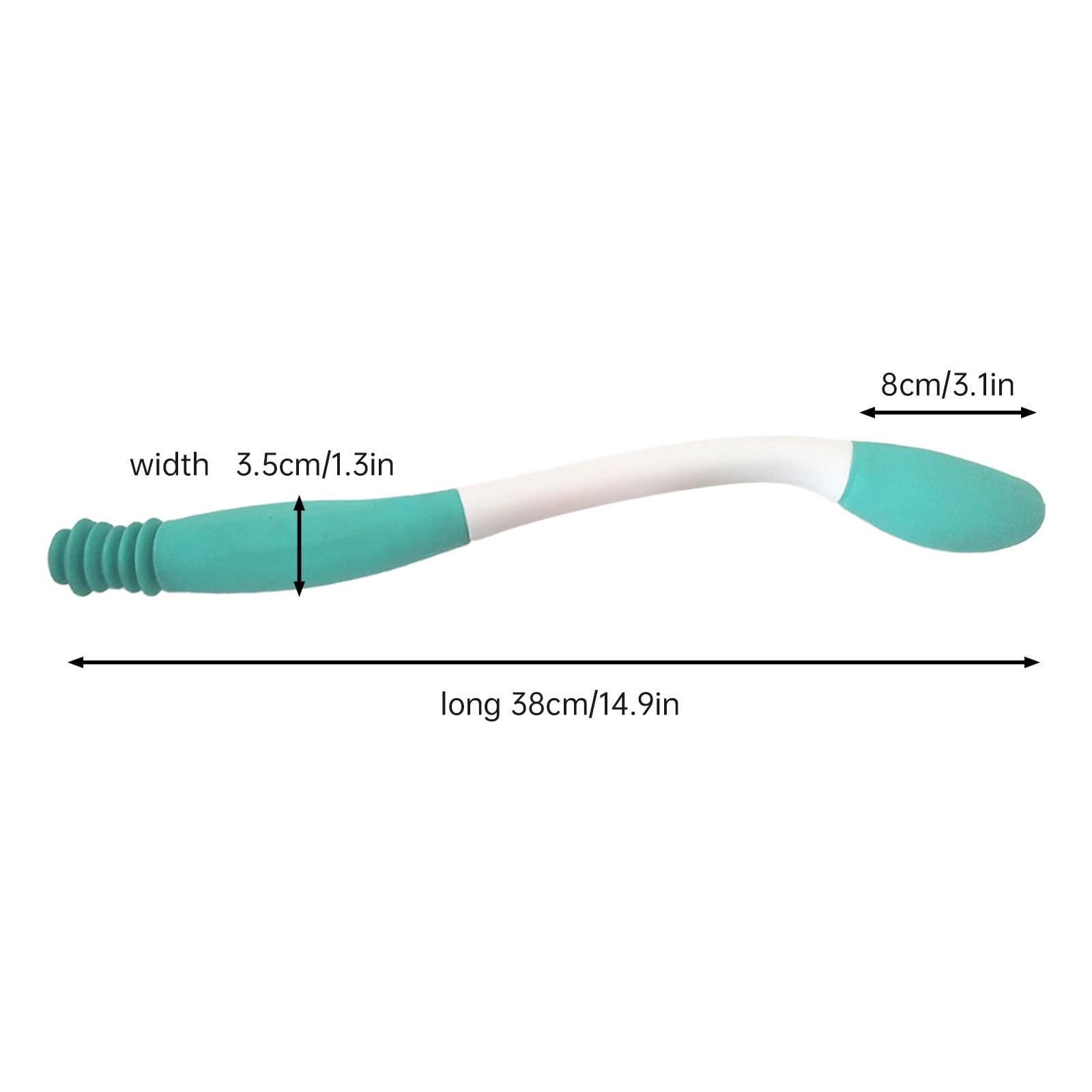 PALIFEUR Butt Wiper Tool, Long Reachs Comfortable Wipe Toilet Aid, Wipe Assist for Toileting for Pregnant Woman, Obese, Elderly, Disability Green - Image 3