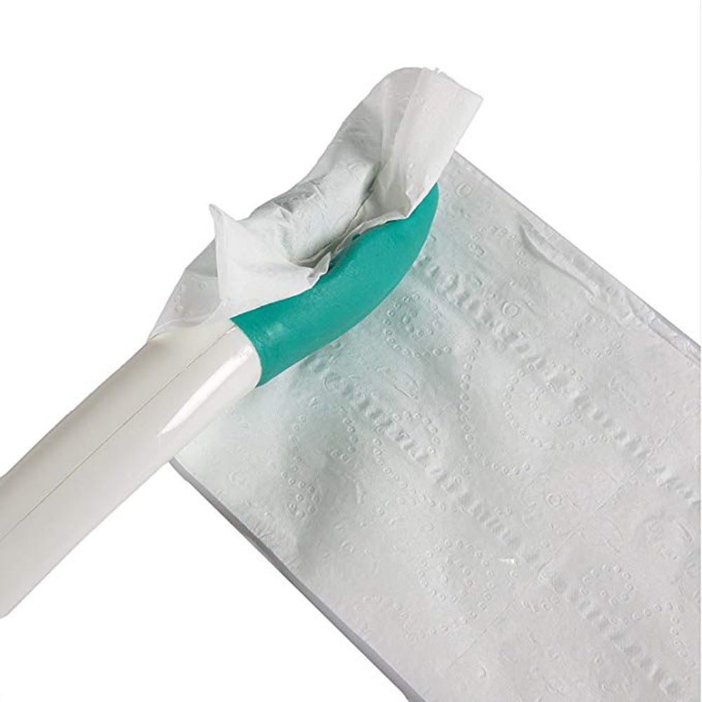 PALIFEUR Butt Wiper Tool, Long Reachs Comfortable Wipe Toilet Aid, Wipe Assist for Toileting for Pregnant Woman, Obese, Elderly, Disability Green - Image 4