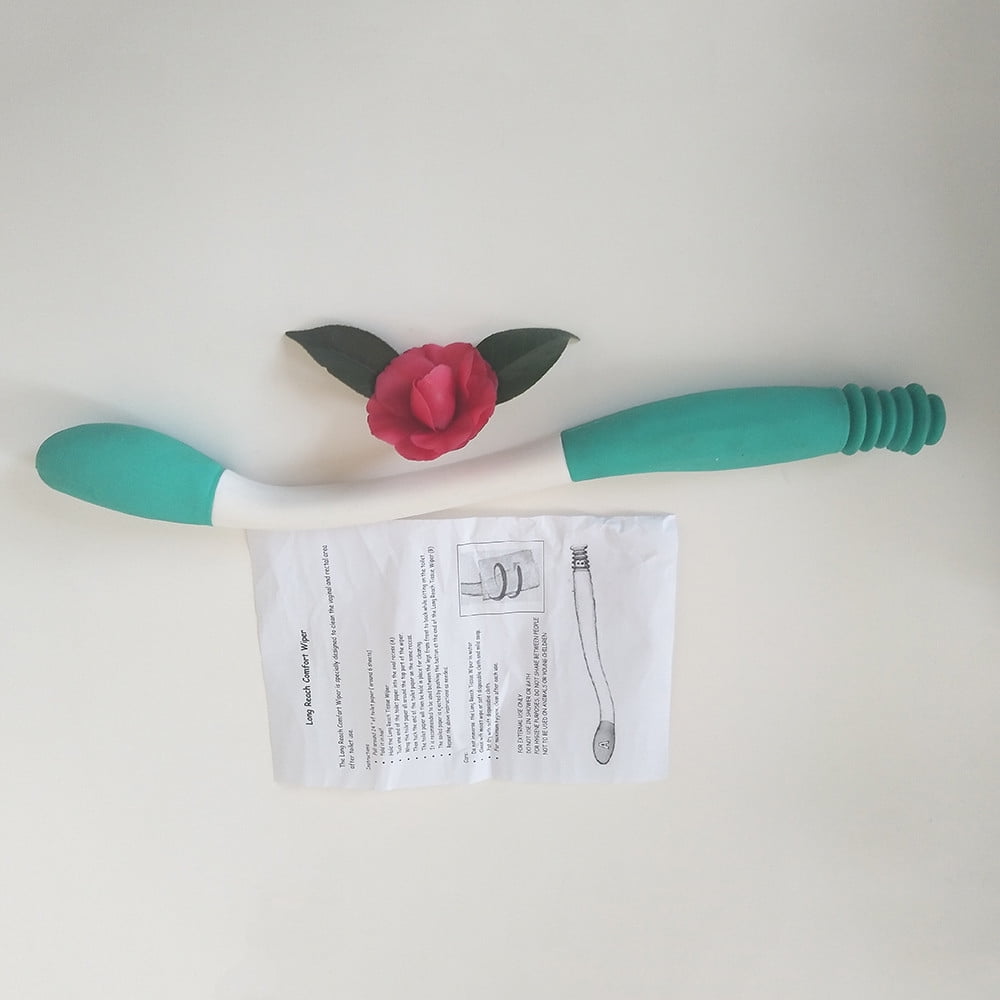 PALIFEUR Butt Wiper Tool, Long Reachs Comfortable Wipe Toilet Aid, Wipe Assist for Toileting for Pregnant Woman, Obese, Elderly, Disability Green - Image 5