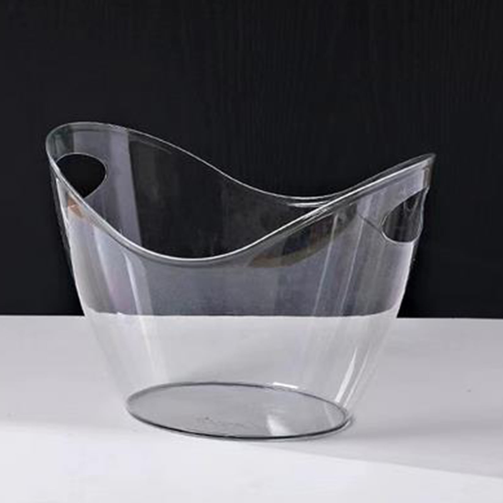 PALIFEUR Plastic Ice Bucket for Parties, Bar, Home, Kitchen, Outdoor Etc, Champagne Bucket for Beer Wine , Fruit Clear - Image 4